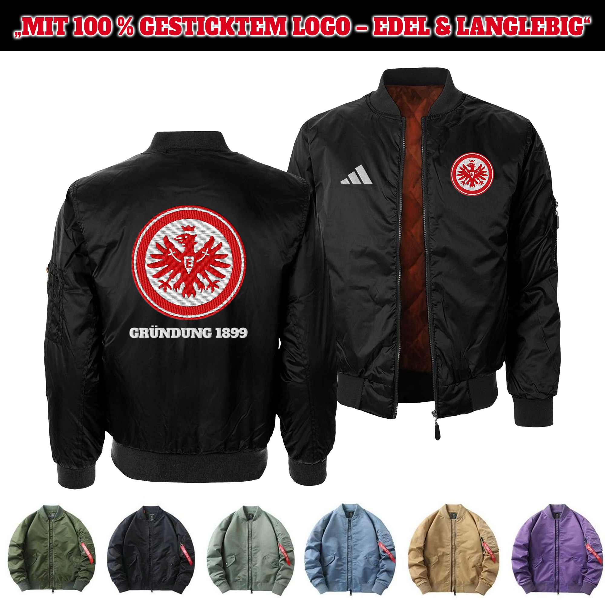 Eintracht Frankfurt Embroidered Bomber Jacket PT75850