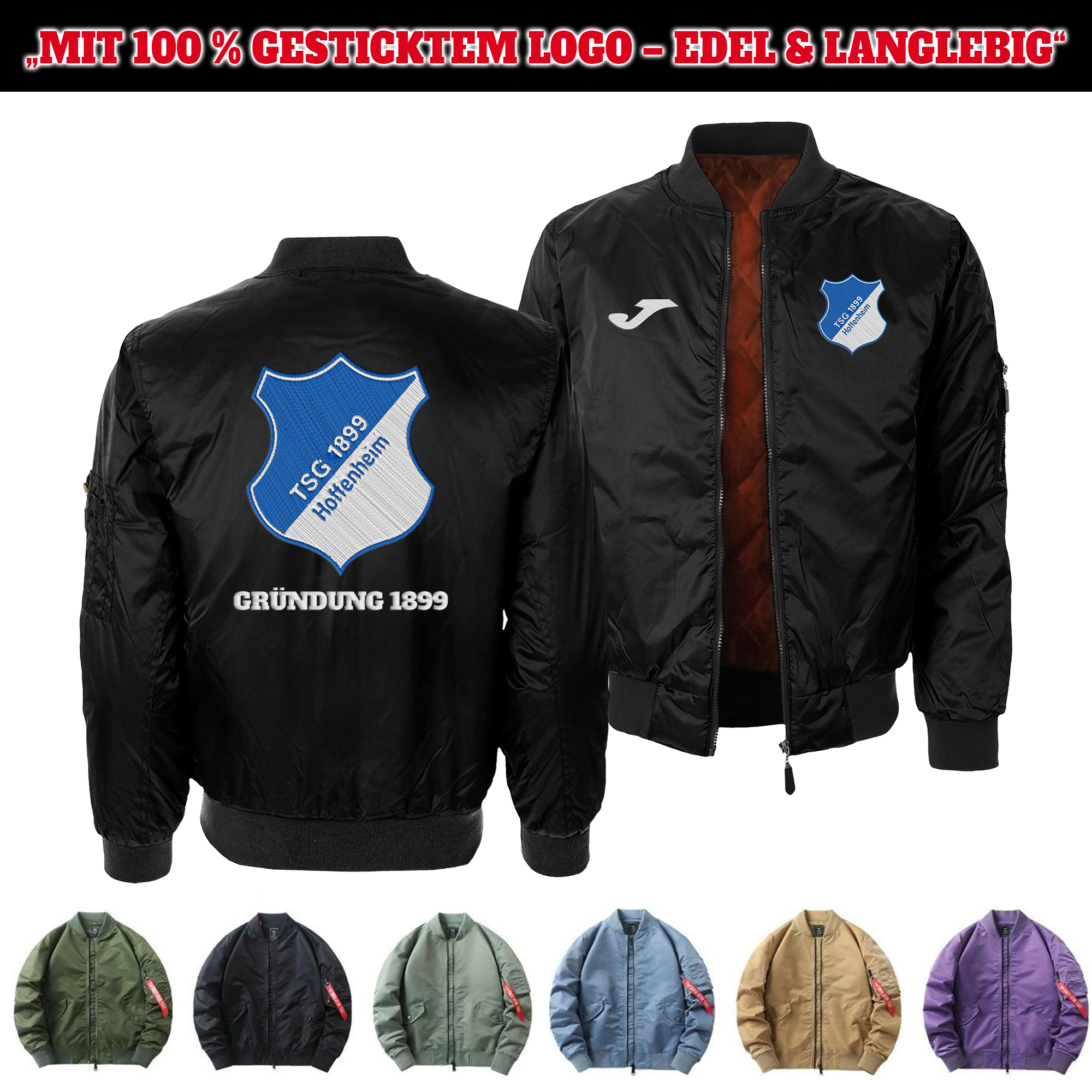 TSG 1899 Hoffenheim Embroidered Bomber Jacket PT75856