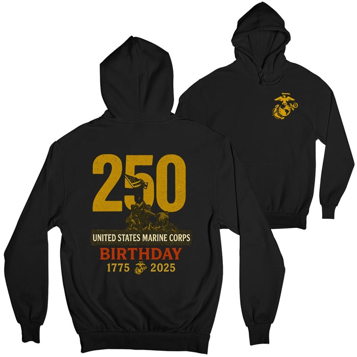 Marines 250th Birthday Iwo Jima Hoodie PT75849