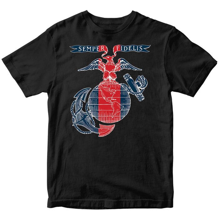 Marines Blood Stripe EGA Seal T-shirt PT75863