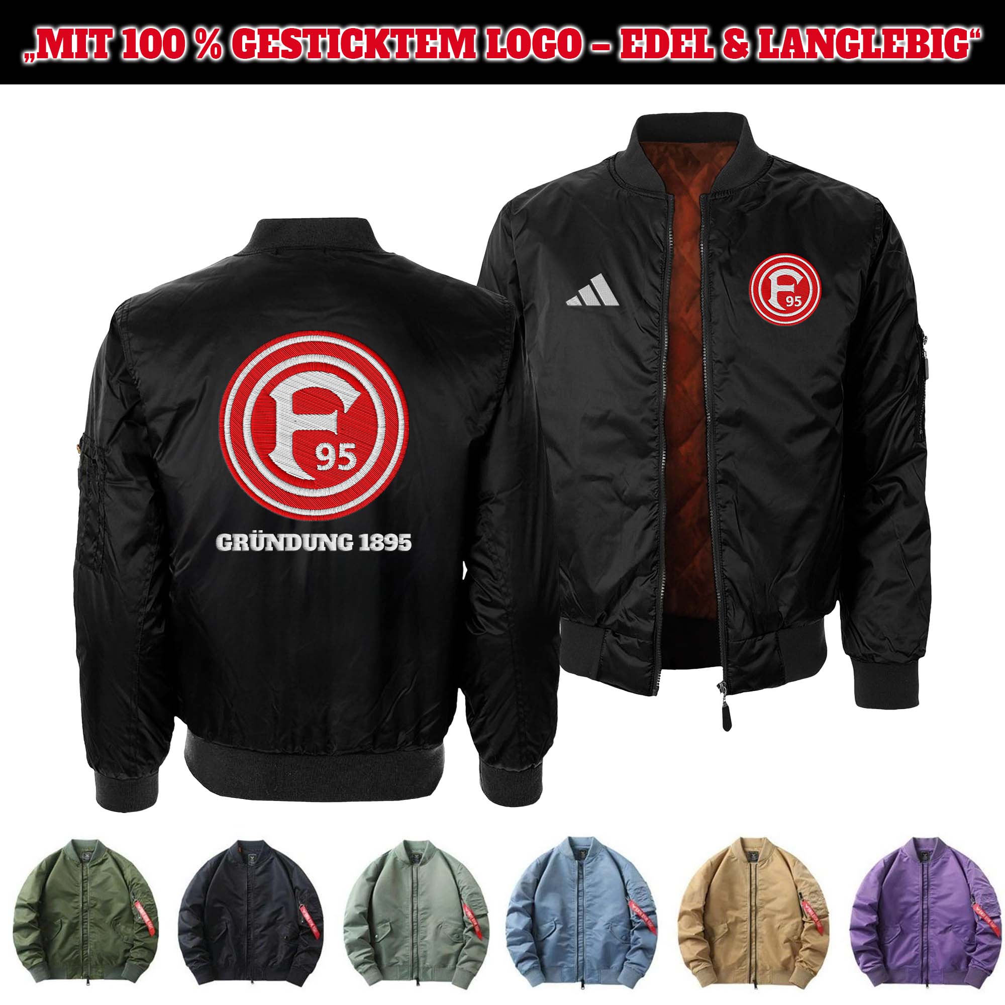 Fortuna Düsseldorf Embroidered Bomber Jacket PT75866
