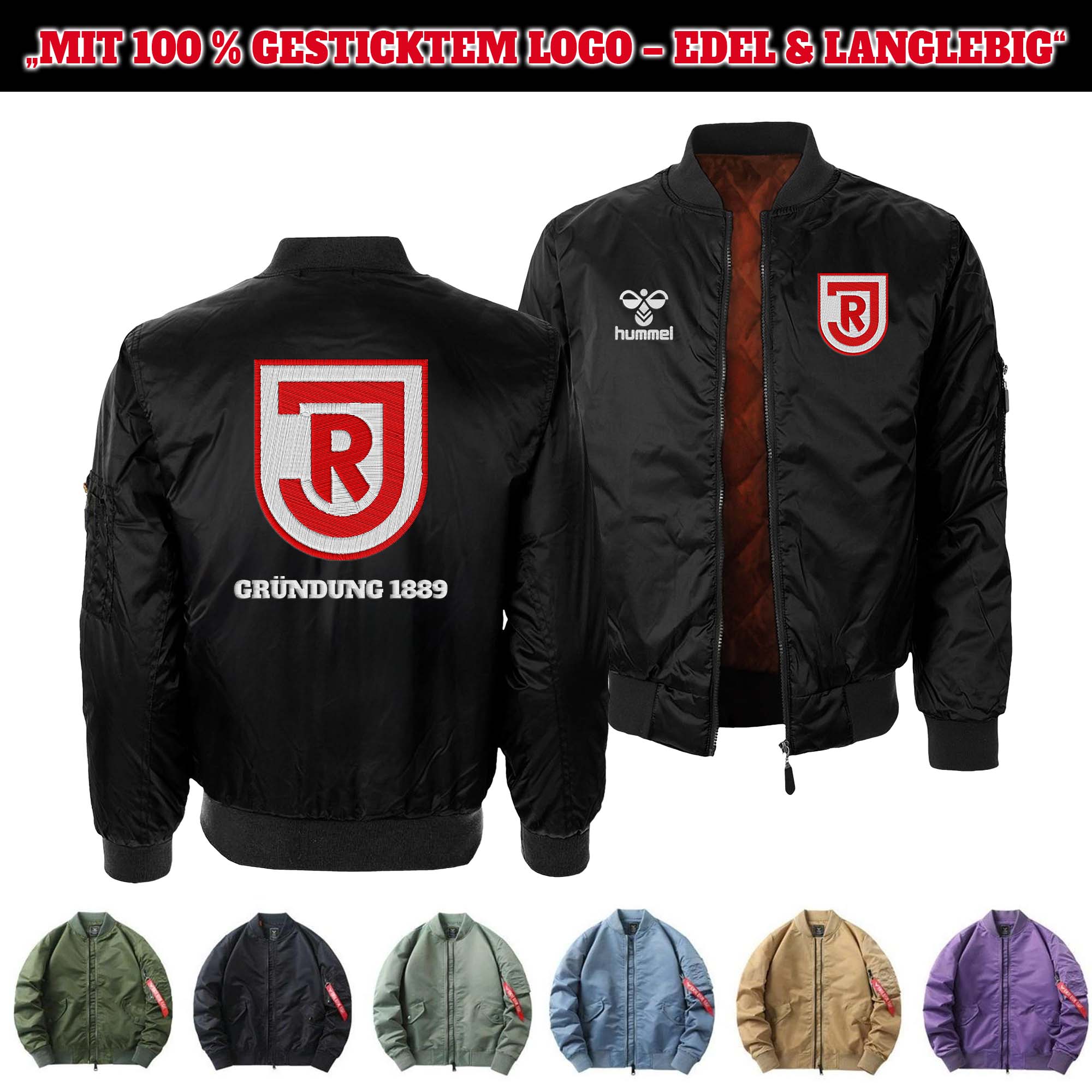 Jahn Regensburg Embroidered Bomber Jacket PT75870