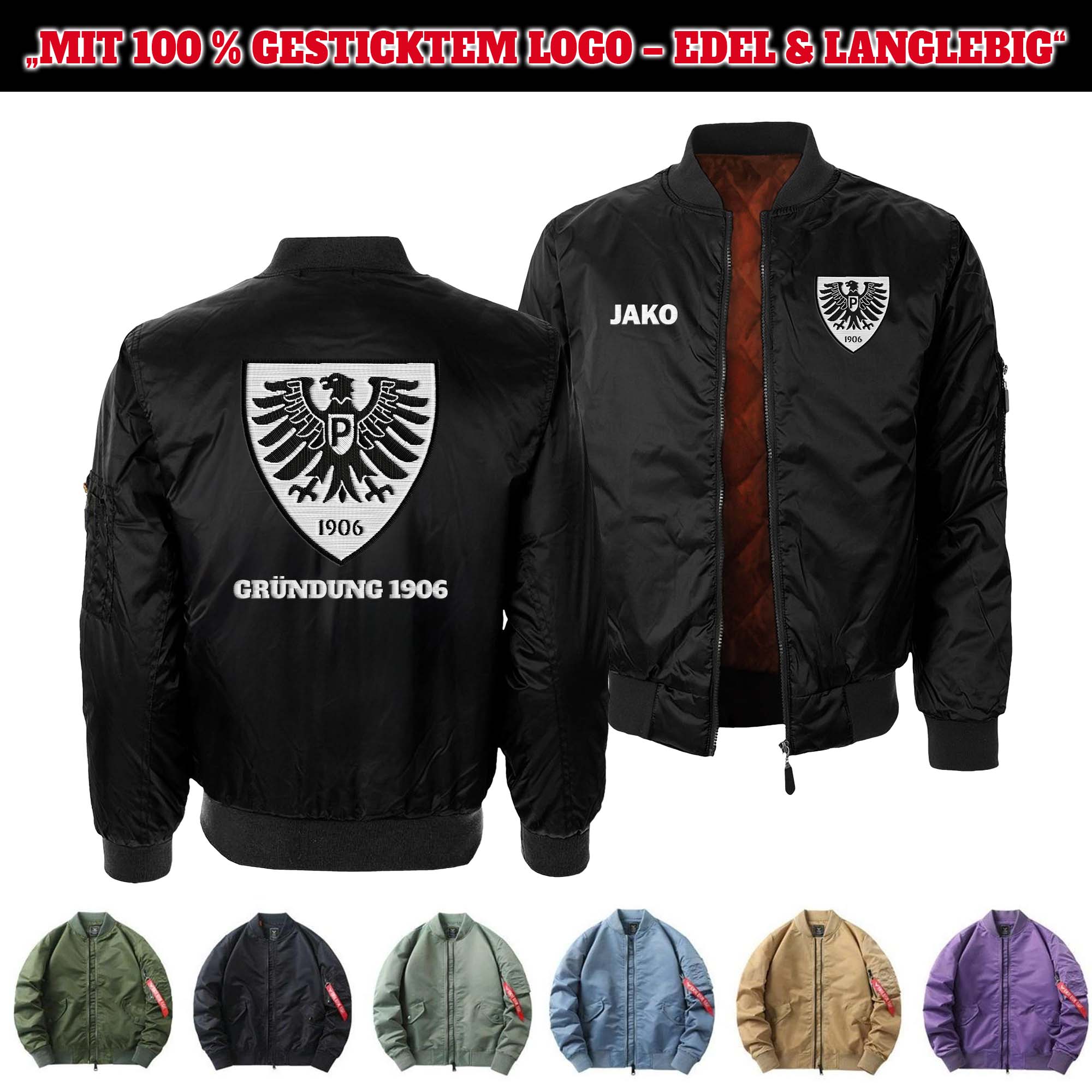 SC Preußen Münster Embroidered Bomber Jacket PT75873