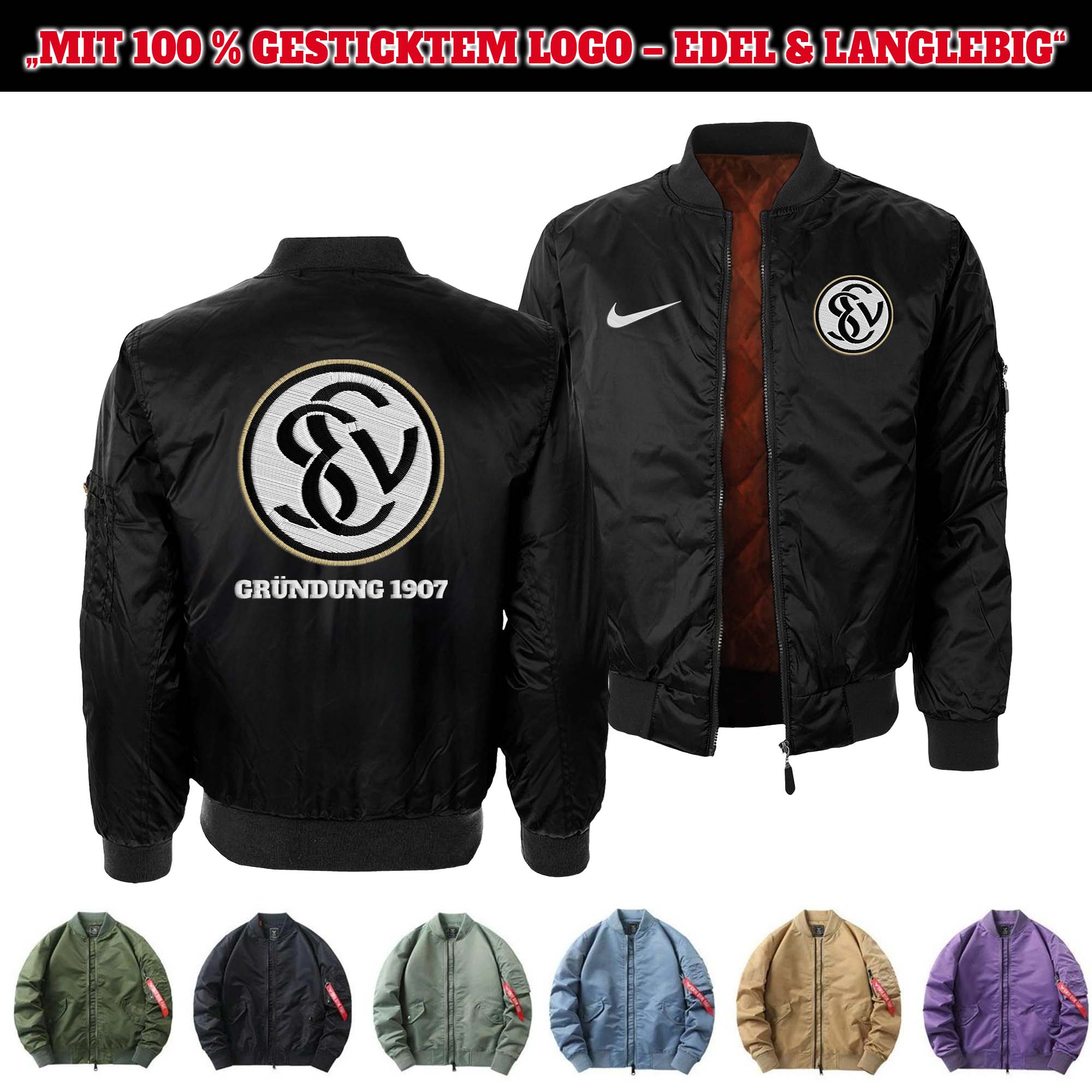 SV Elversberg Embroidered Bomber Jacket PT75877