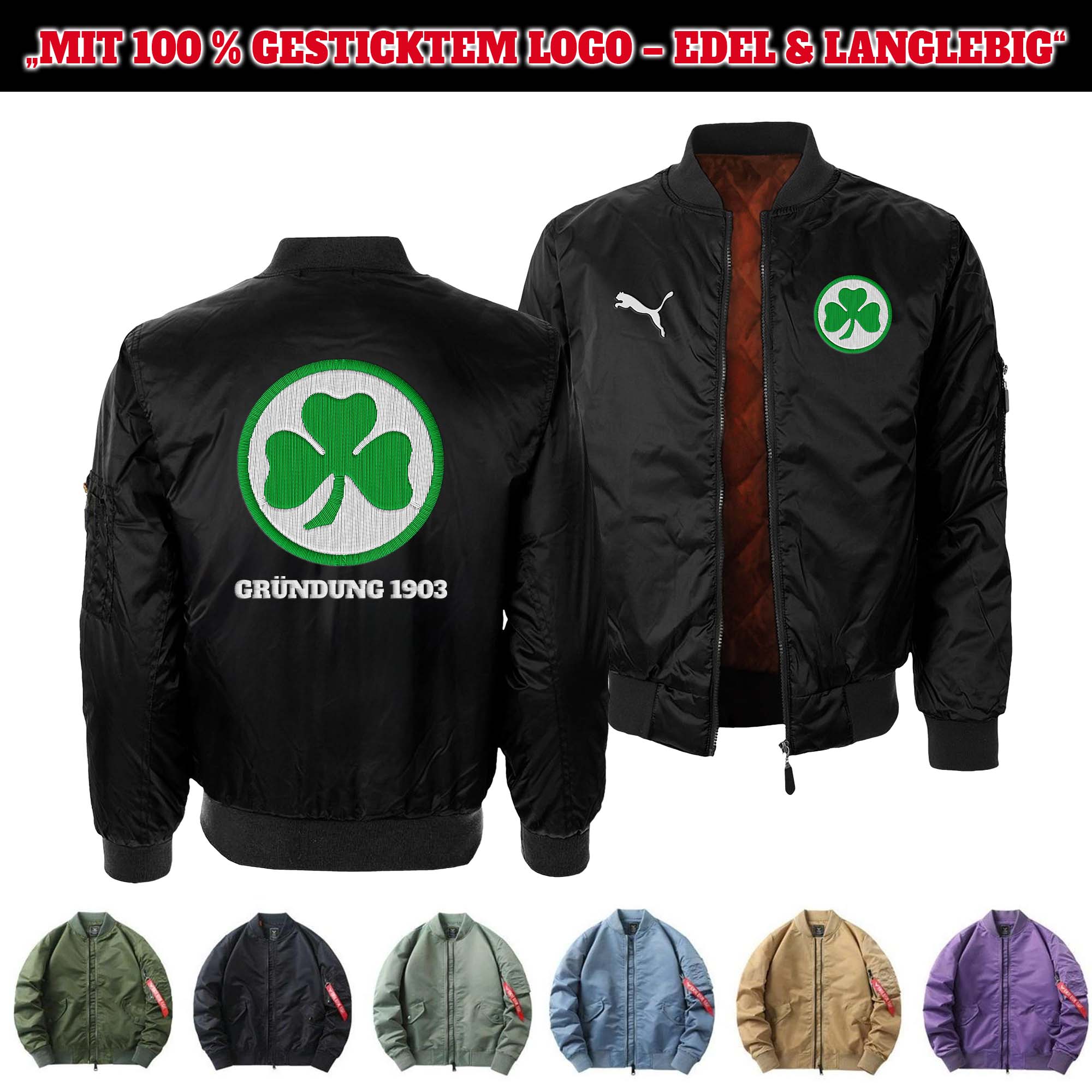SpVgg Greuther Fürth Embroidered Bomber Jacket PT75874