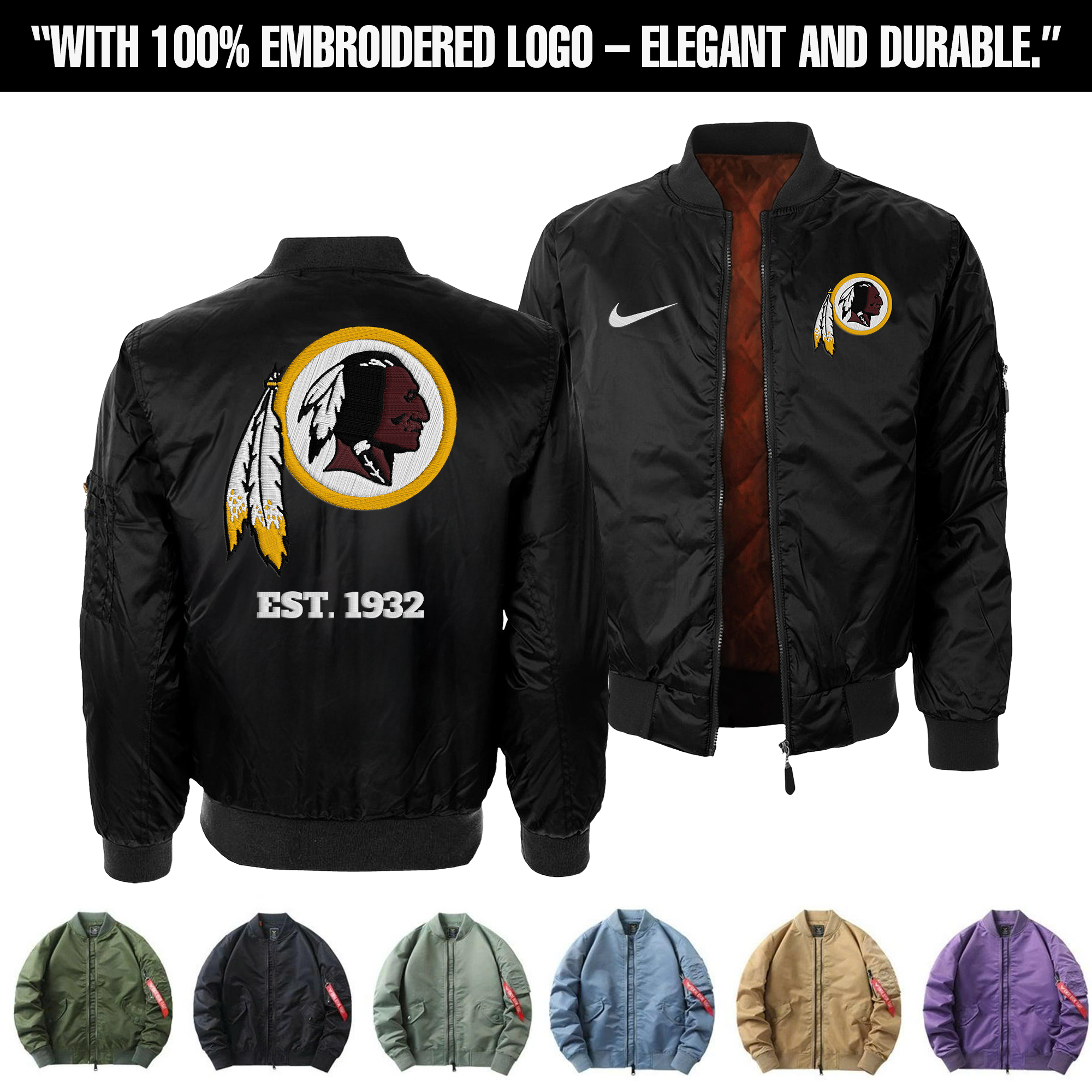 Tampa Bay Buccaneers Embroidered Bomber Jacket PT75909 (Copy)