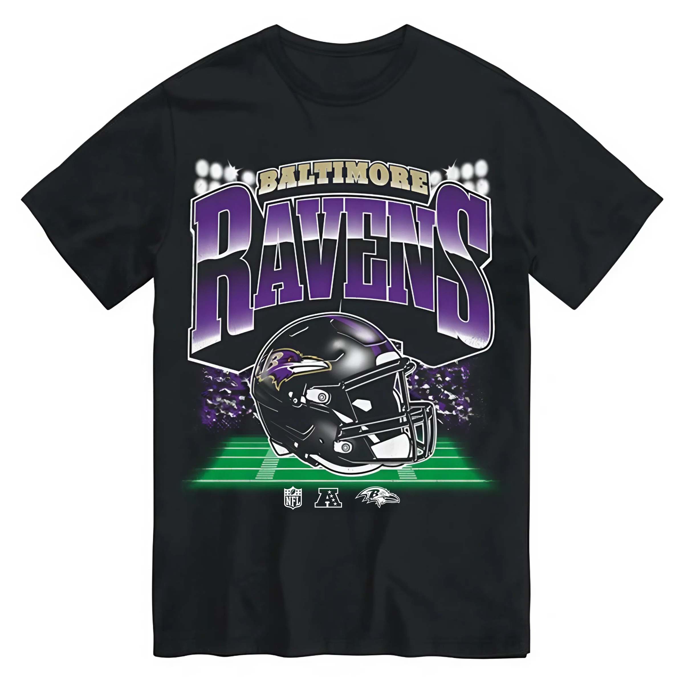 Baltimore Ravens Mens NFL Teams Blindside T-Shirt PT75974