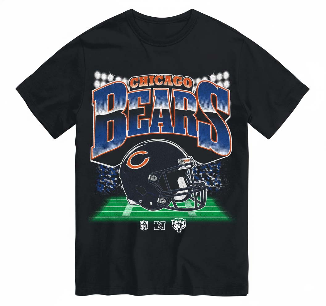 Chicago Bears Mens NFL Teams Blindside T-Shirt PT75977
