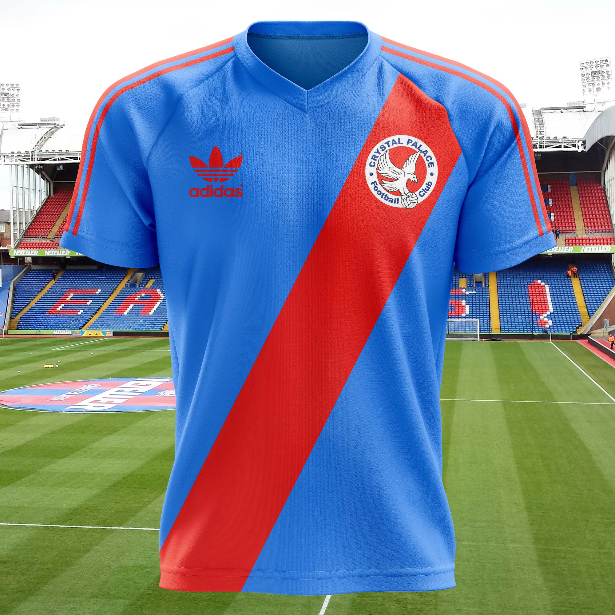 Crystal Palace 1980-81 Away Kit Retro Shirt PT75966