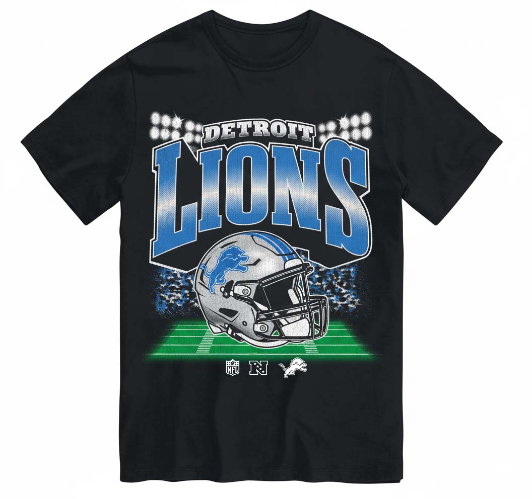 Detroit Lions Mens NFL Teams Blindside T-Shirt PT75982