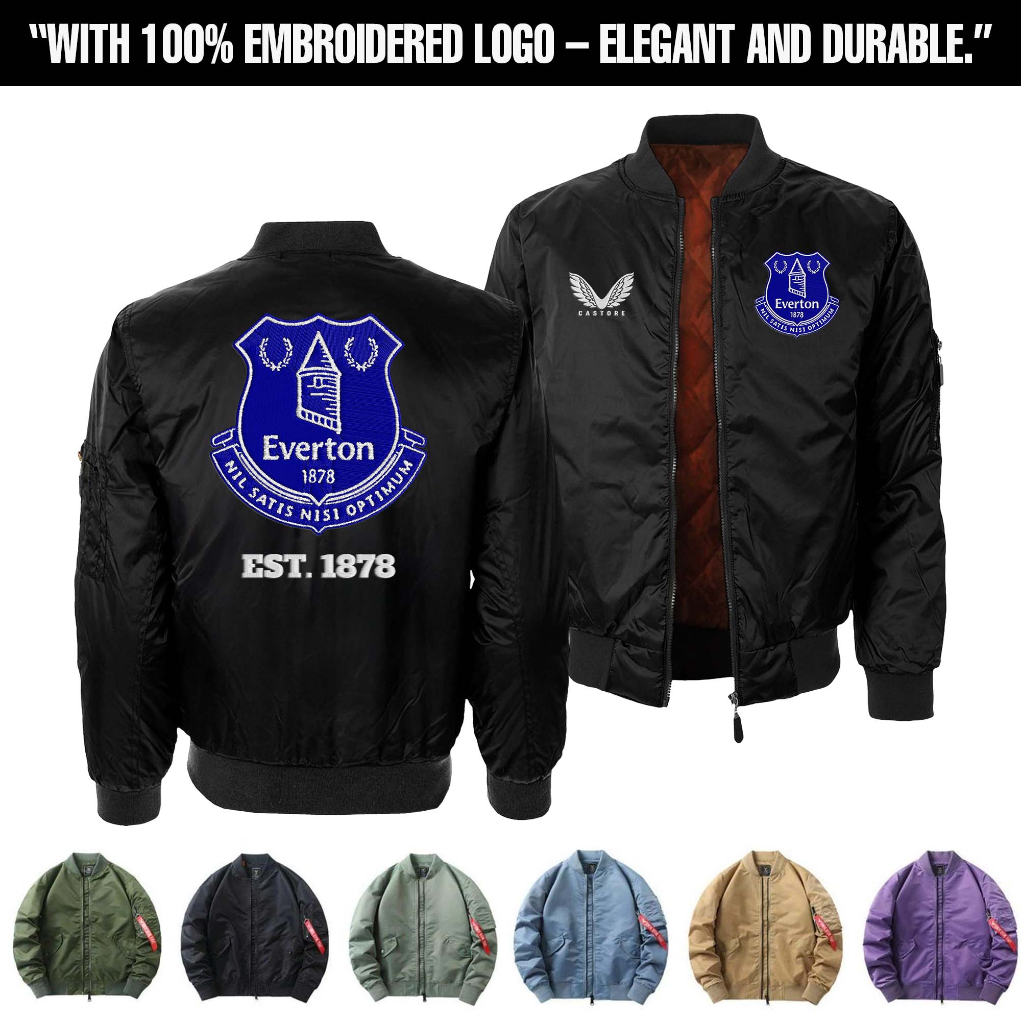 Everton F.C Embroidered Bomber Jacket PT75920