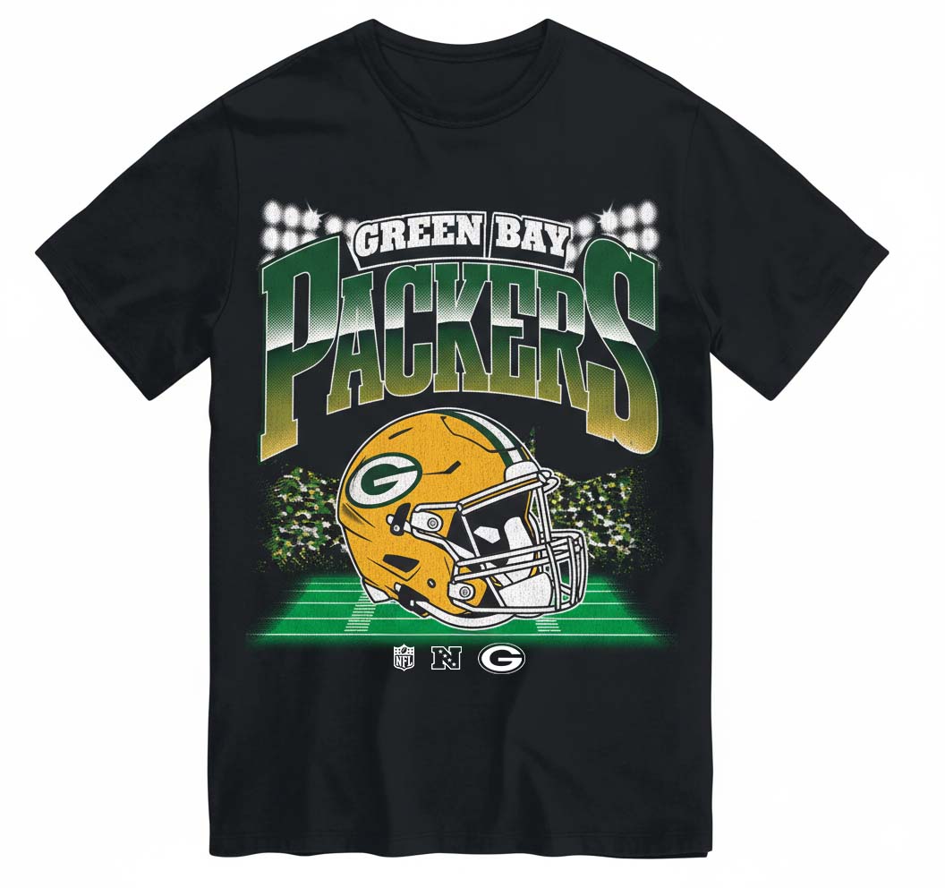 Green Bay Packers Mens NFL Teams Blindside T-Shirt PT75983