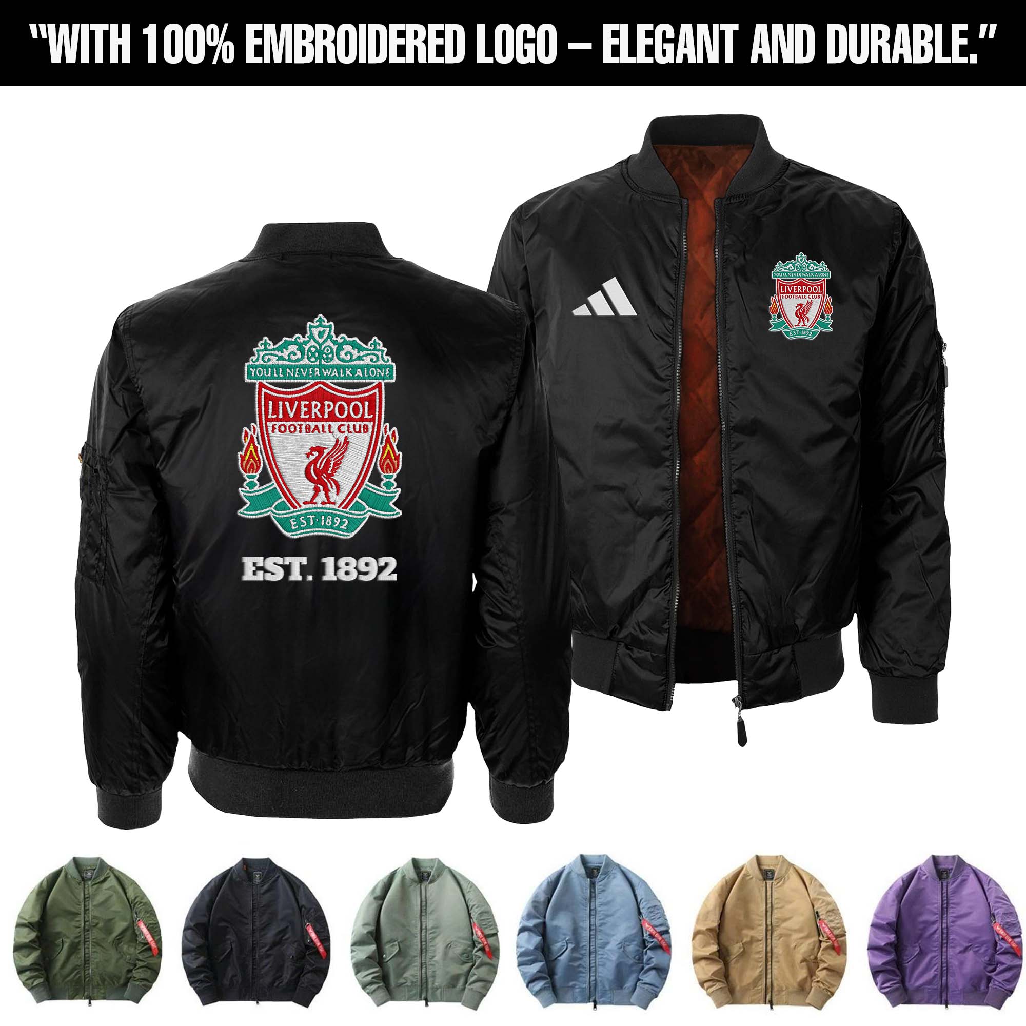 Liverpool F.C Embroidered Bomber Jacket PT75923