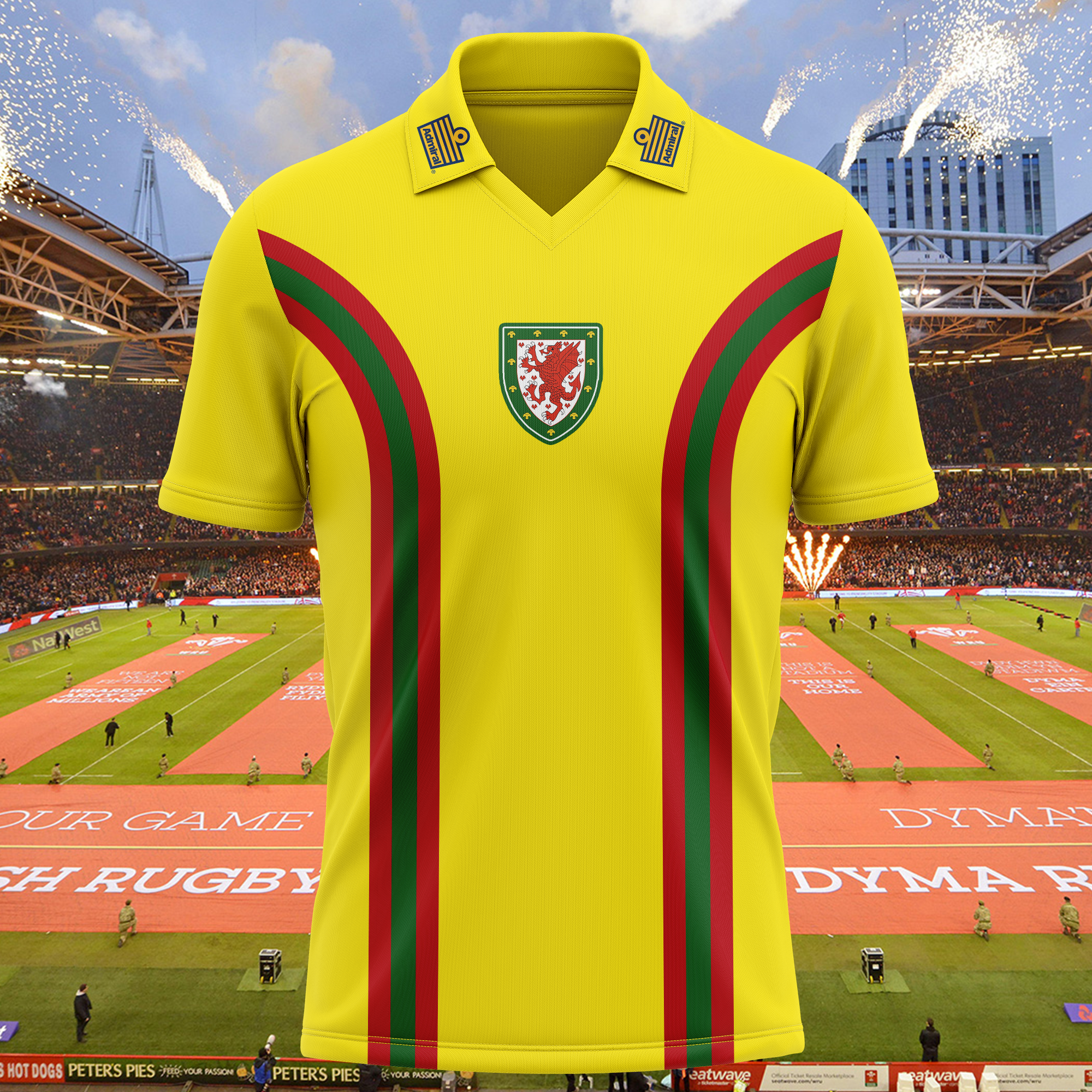 Wales 1976 Away Retro Shirt PT54633