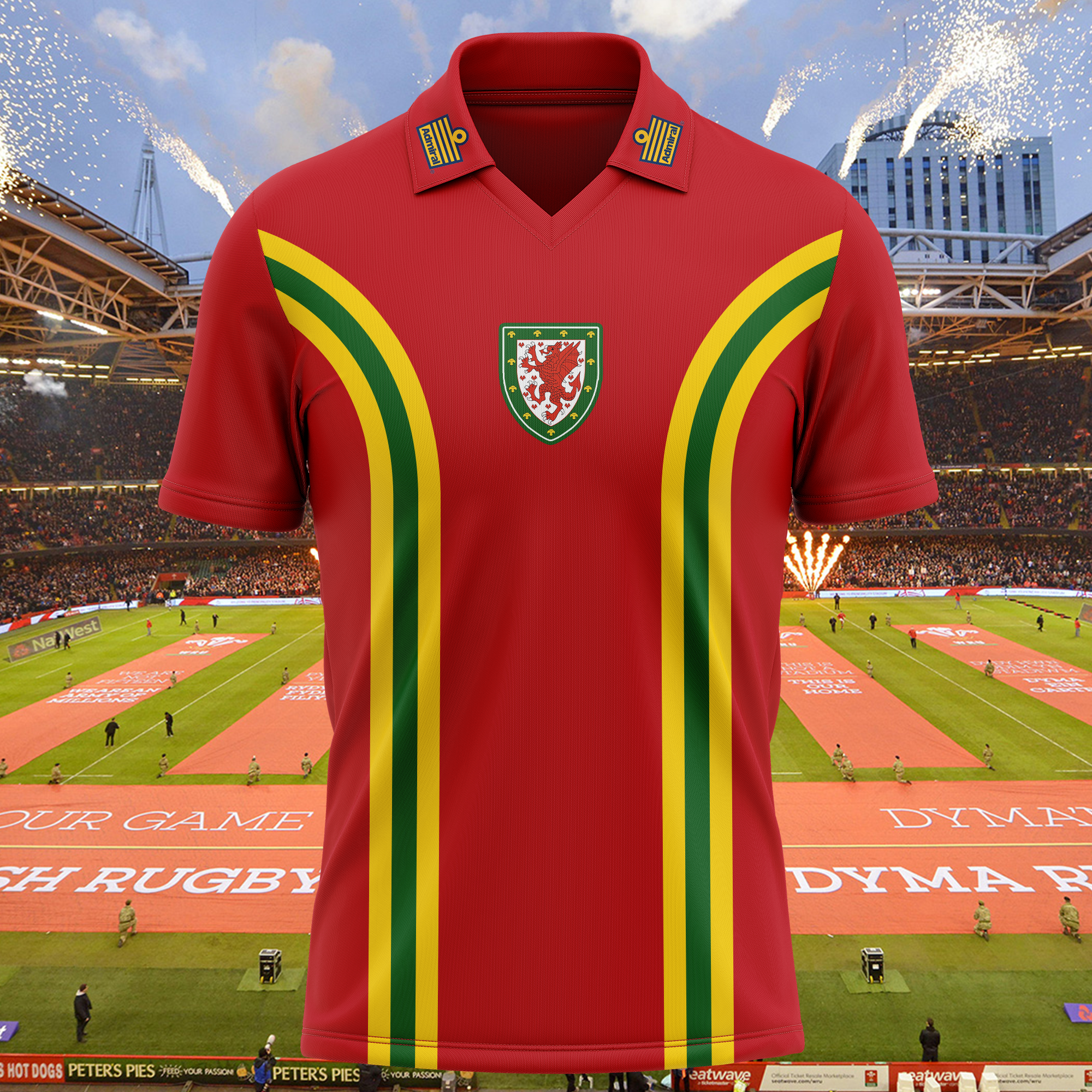 Wales 1976 Home Retro Shirt PT54634