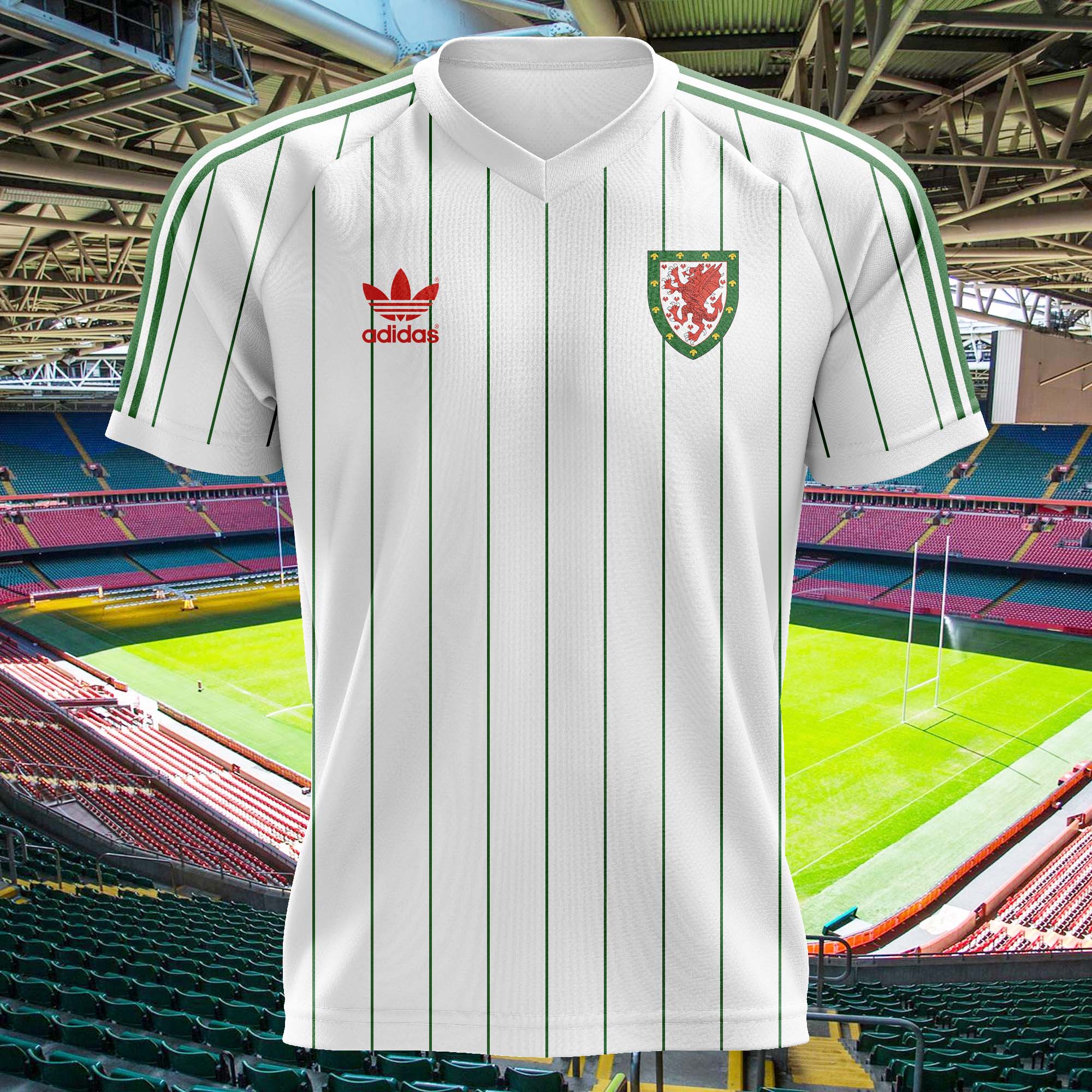 Wales 1983-85 Third Kit Retro Shirt PT75969