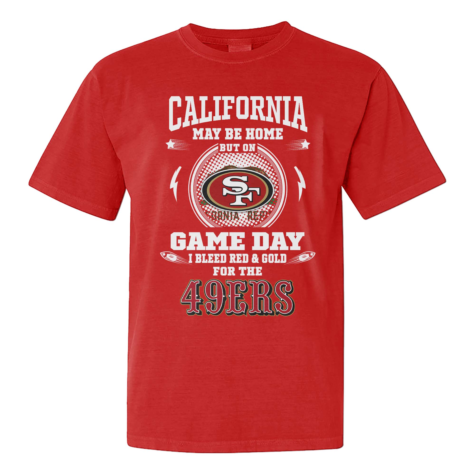 I Live In California And On Game Day My Heart And Soul Belongs To 49ers Shirt PT76028
