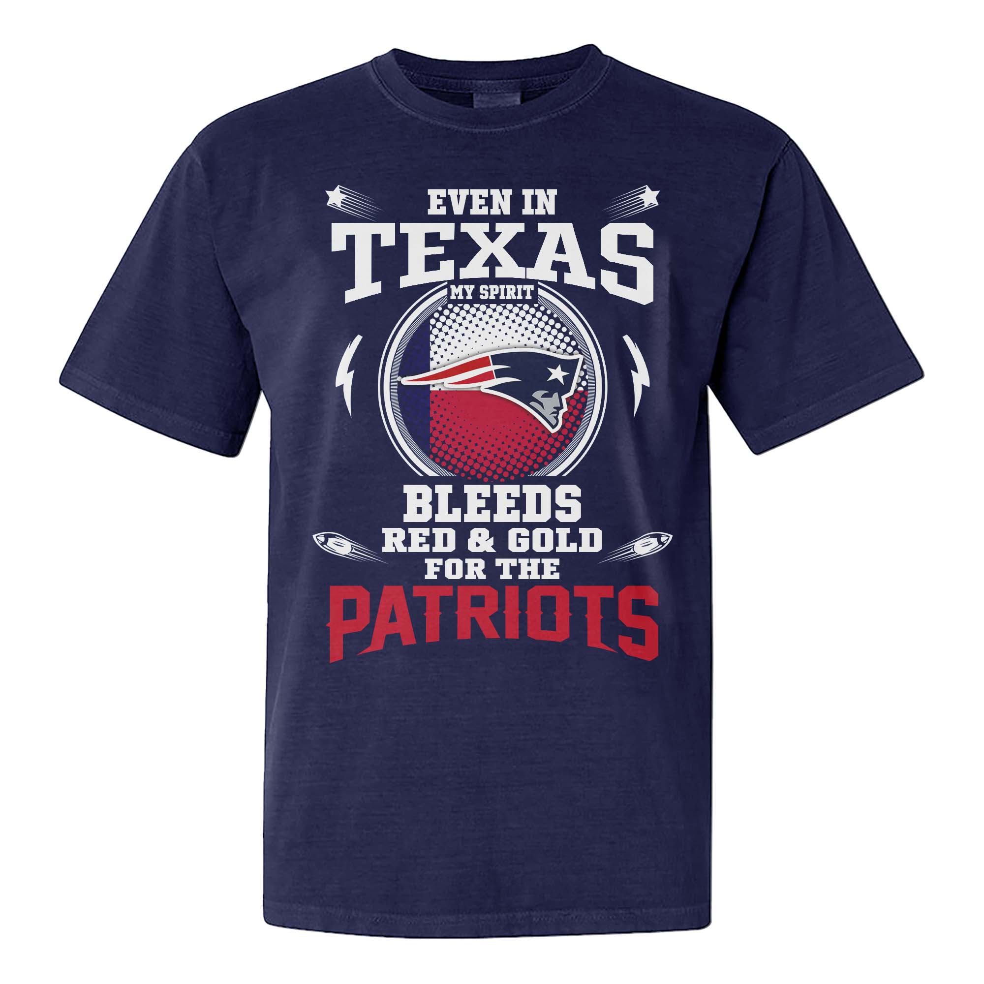 I Live In Texas And On Game Day My Heart And Soul Belongs To Patriots Shirt PT76014