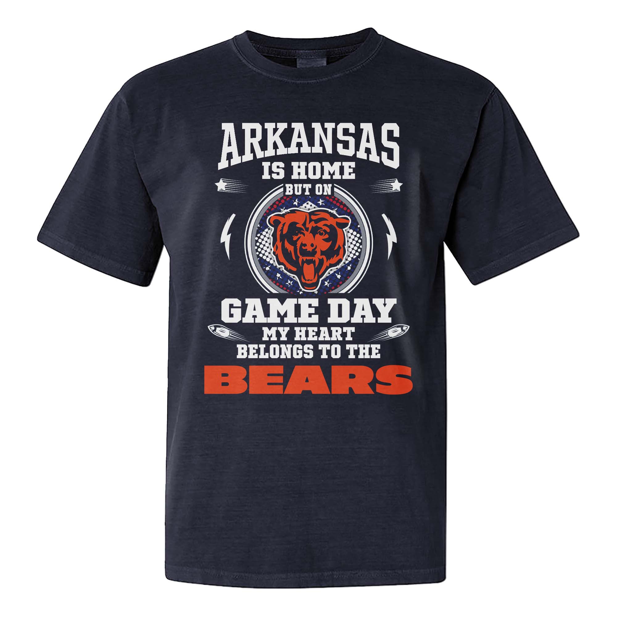 I Live In Arkansas And On Game Day My Heart And Soul Belongs To Bears Shirt PT76016