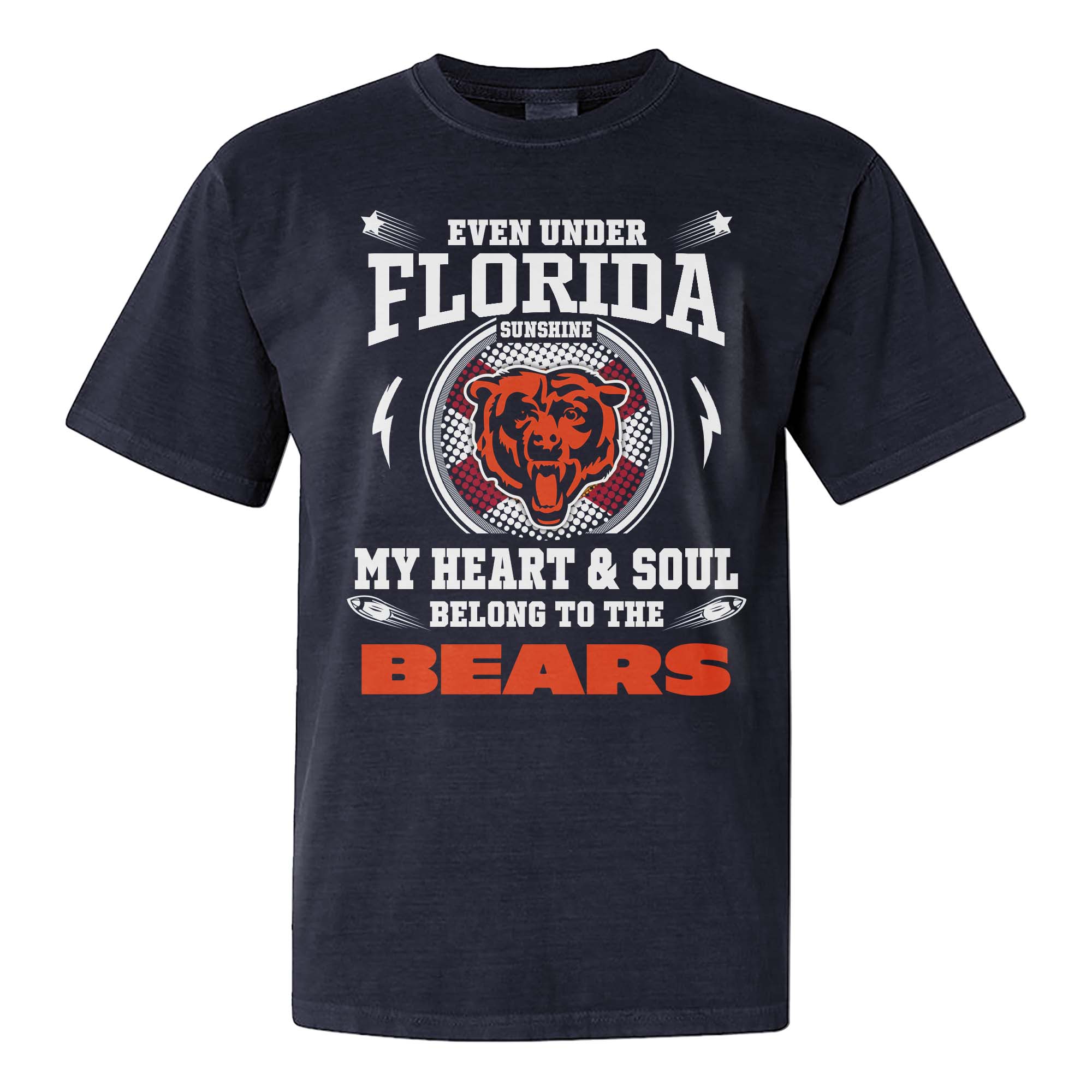 I Live In Florida And On Game Day My Heart And Soul Belongs To Bears Shirt PT76019