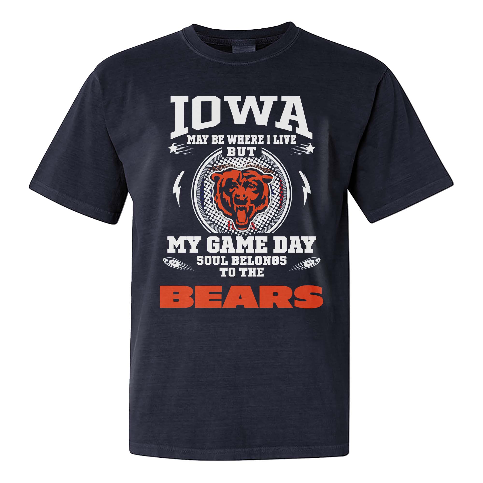 I Live In Iowa And On Game Day My Heart And Soul Belongs To Bears Shirt PT76020