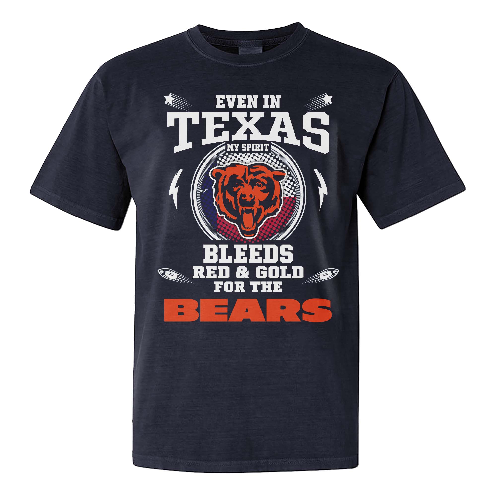 I Live In Texas And On Game Day My Heart And Soul Belongs To Bears Shirt PT76025
