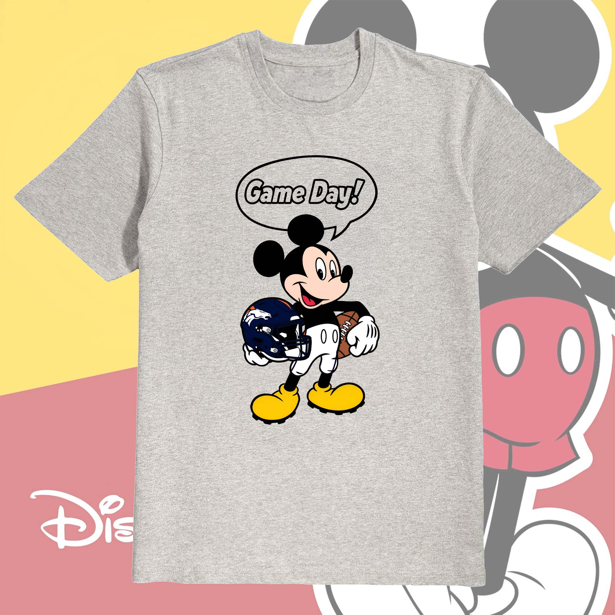 Denver Broncos Classic Cartoon Football Mickey Character PT75941