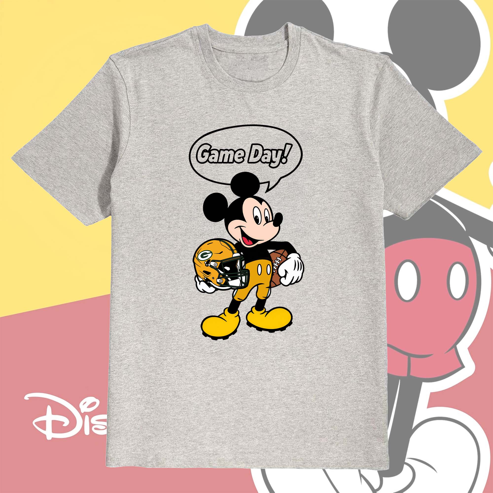 Green Bay Packers Classic Cartoon Football Mickey Character PT75943