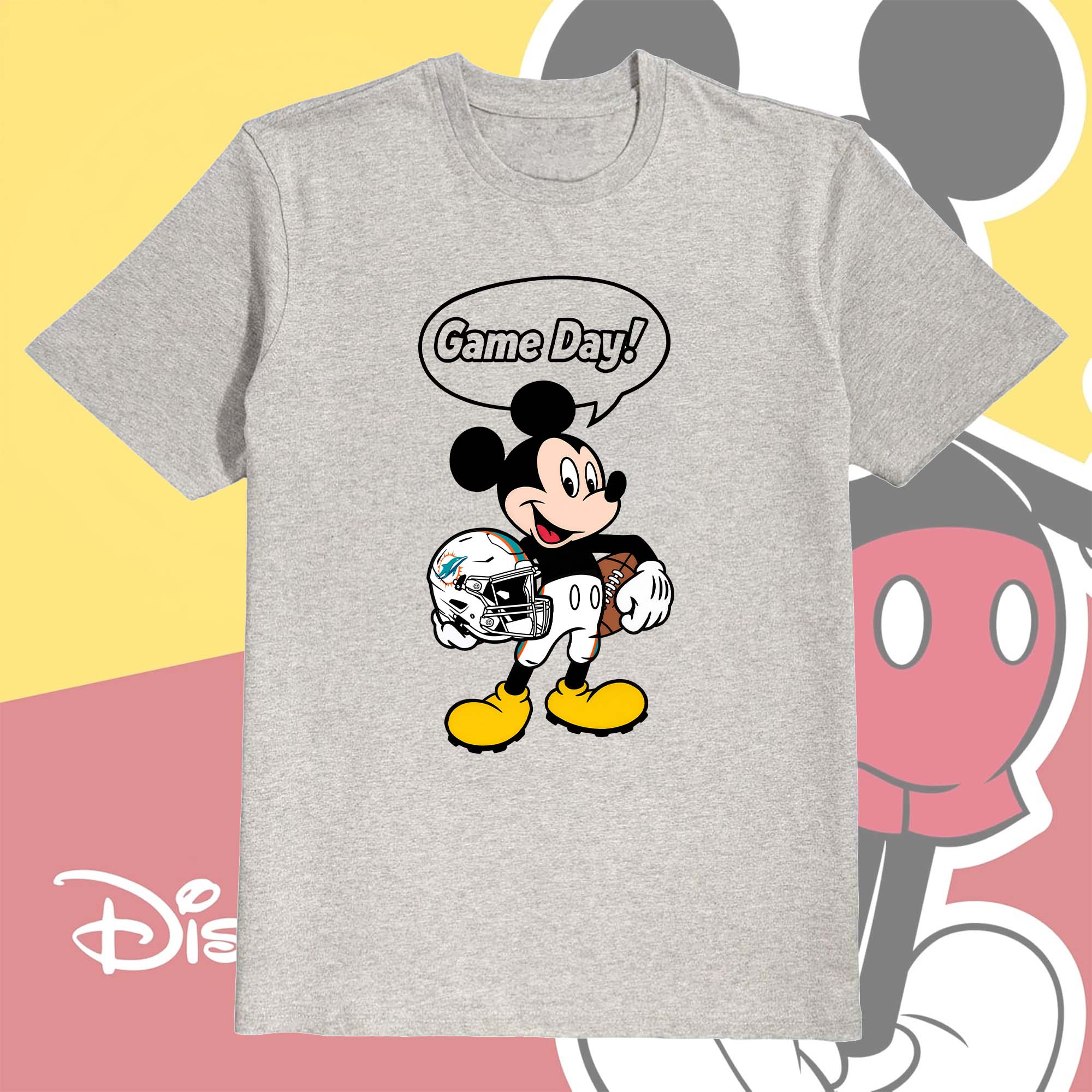 Miami Dolphins Classic Cartoon Football Mickey Character PT75951