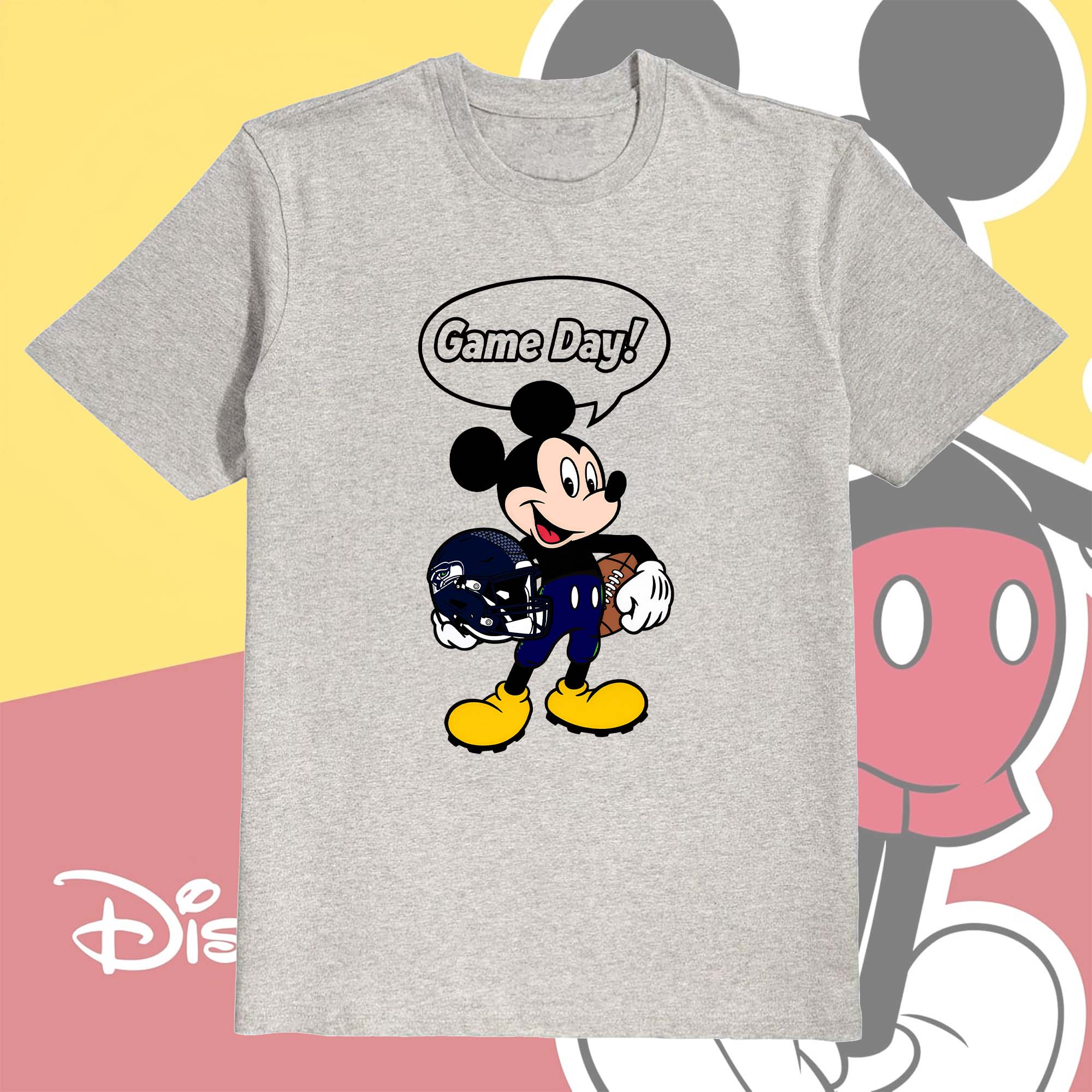 Seattle Seahawks Classic Cartoon Football Mickey Character PT75960