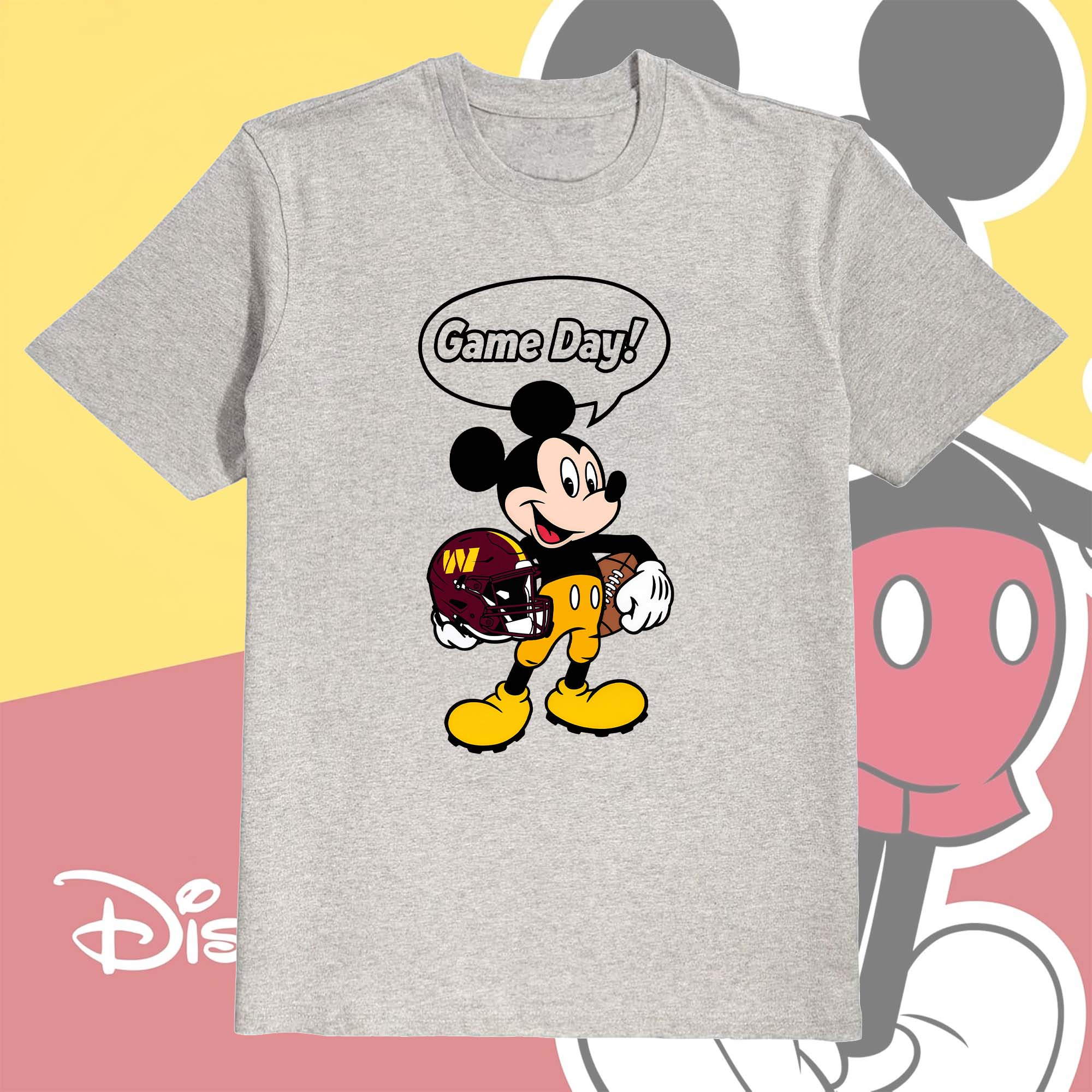 Washington Commanders Classic Cartoon Football Mickey Character PT75963
