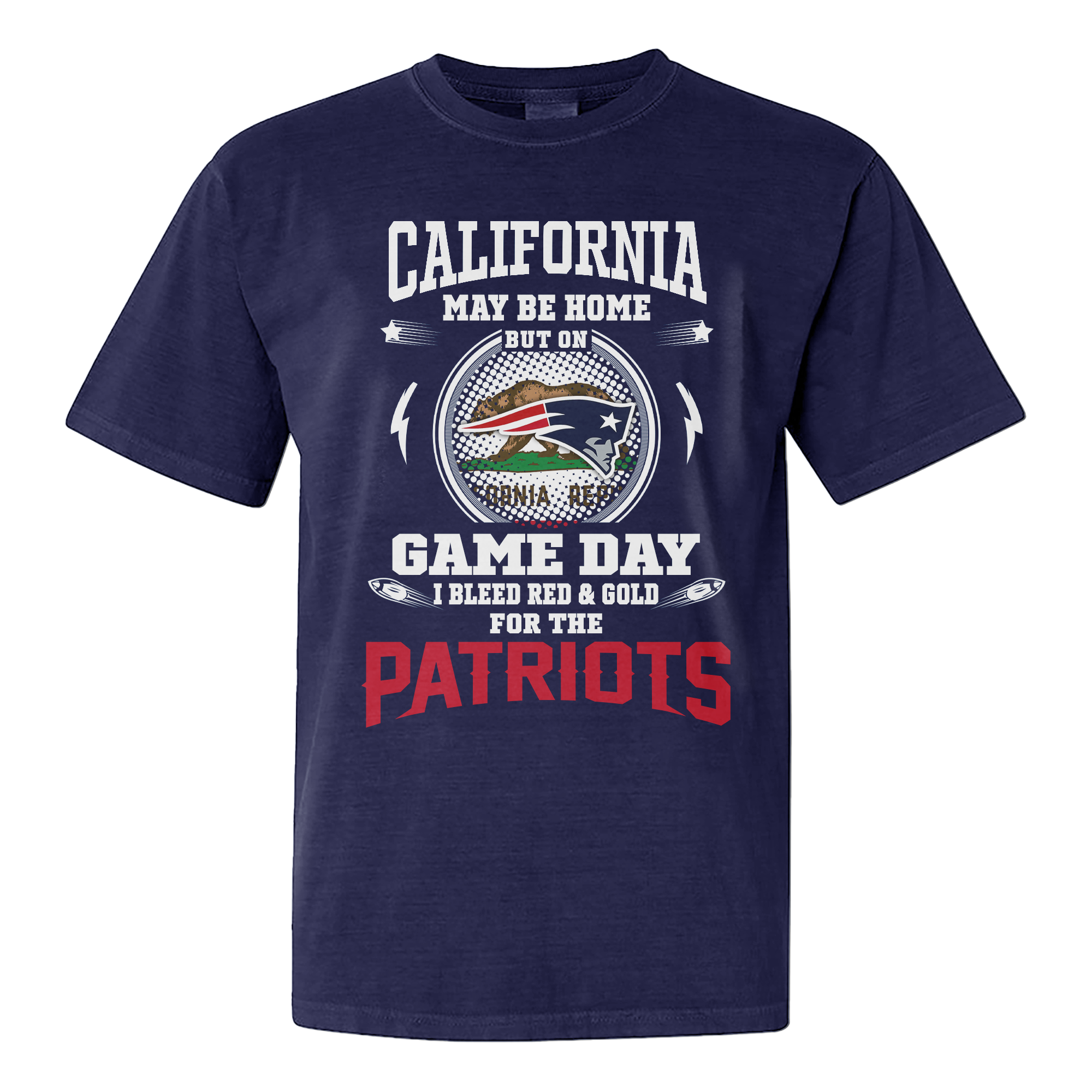 I Live In California And On Game Day My Heart And Soul Belongs To Patriots Shirt PT76237