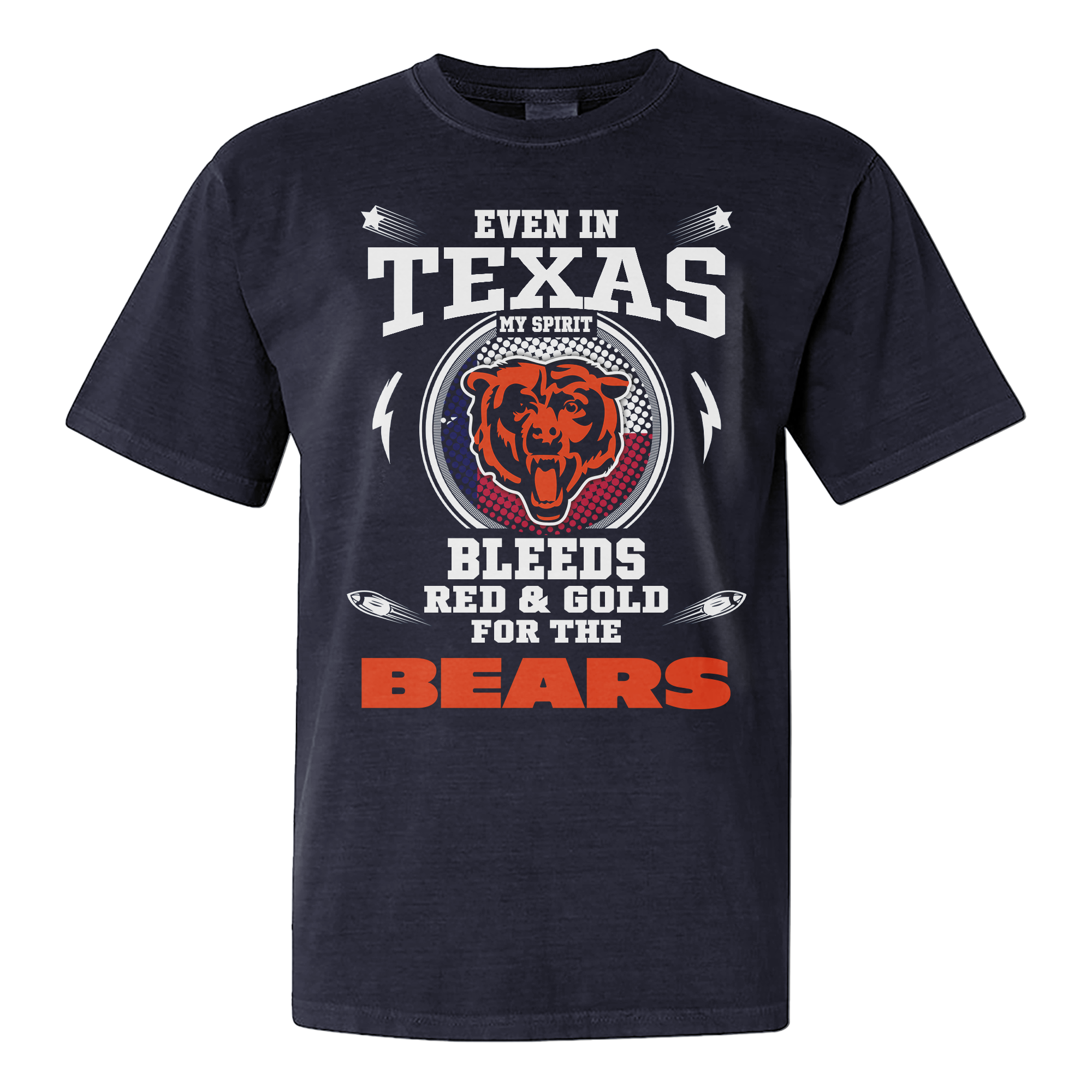 I Live In Texas And On Game Day My Heart And Soul Belongs To Bears Shirt PT76225