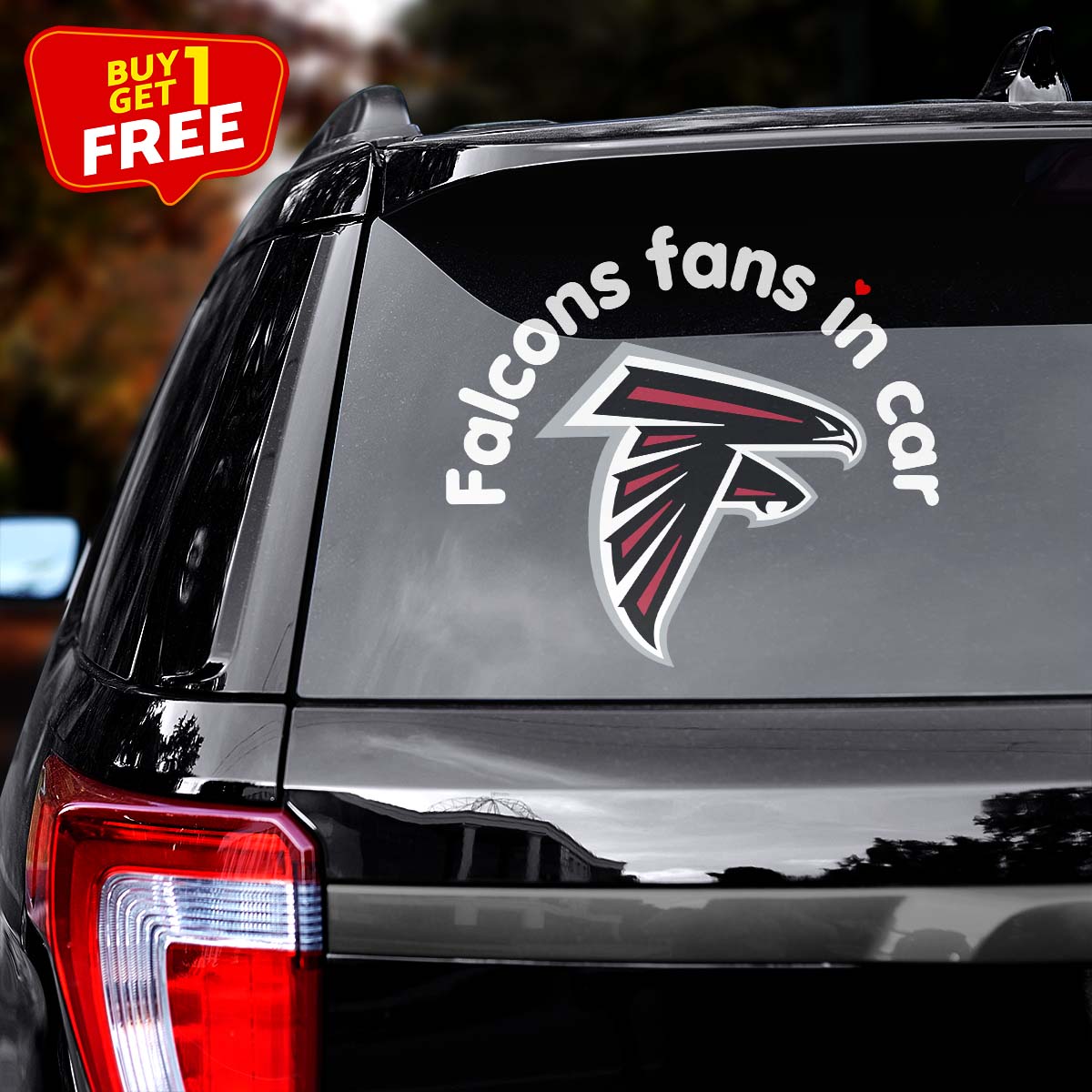 Atlanta Falcons Fan In Car Decal PT76318