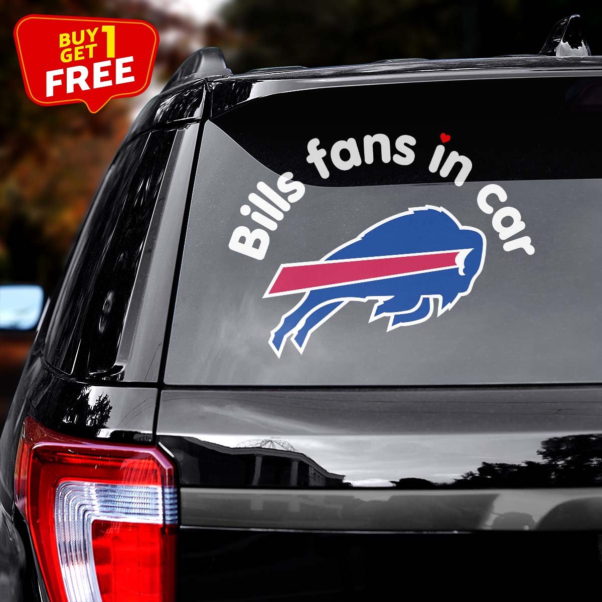 Buffalo Bills Fan In Car Decal PT76320