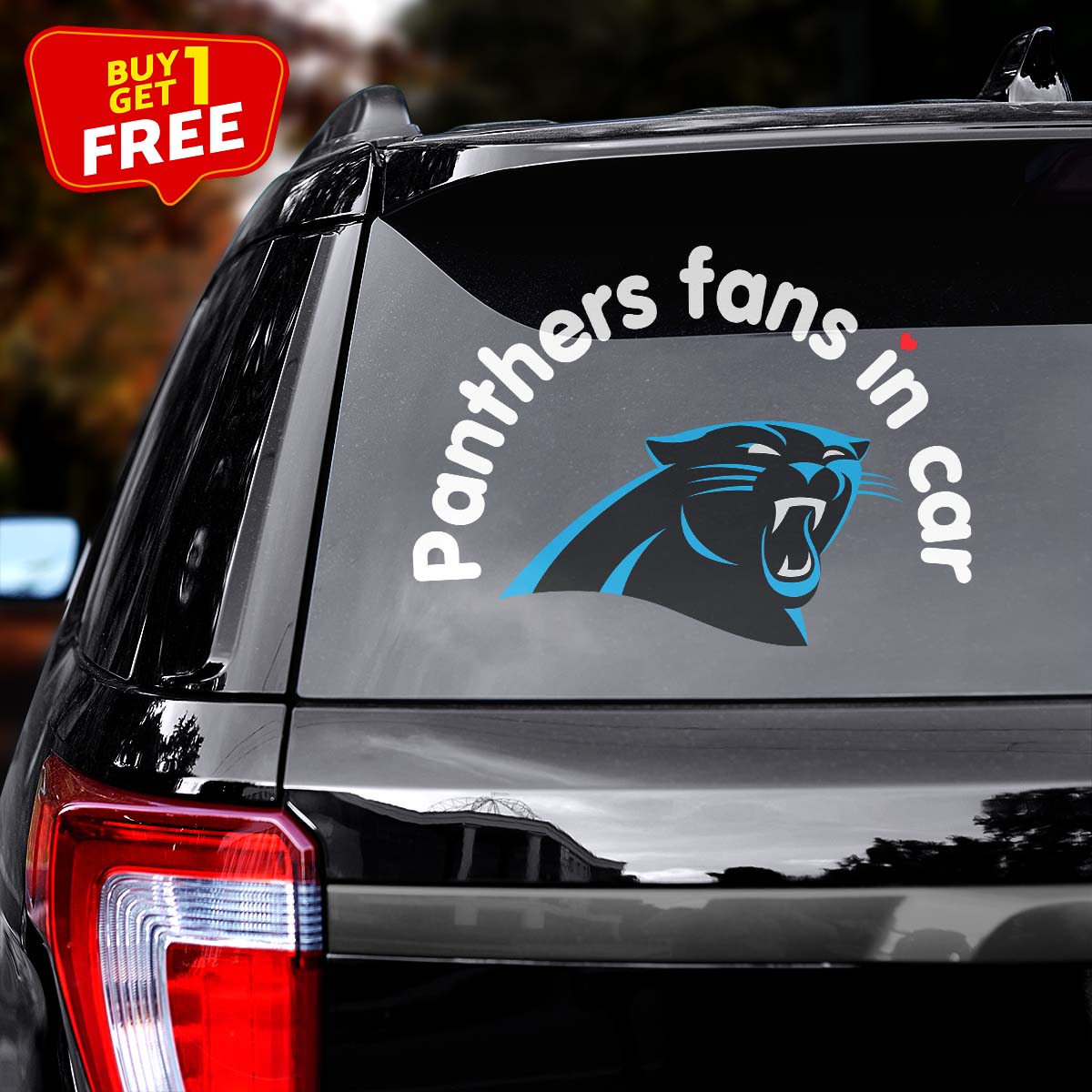 Carolina Panthers Fan In Car Decal PT76321