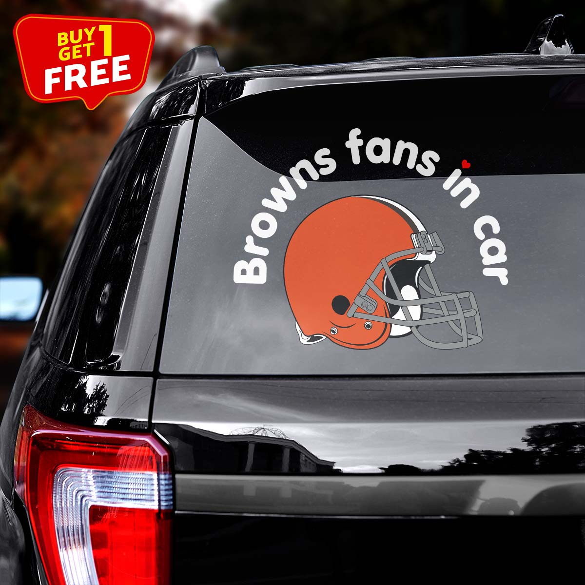 Cleveland Browns Fan In Car Decal PT76324