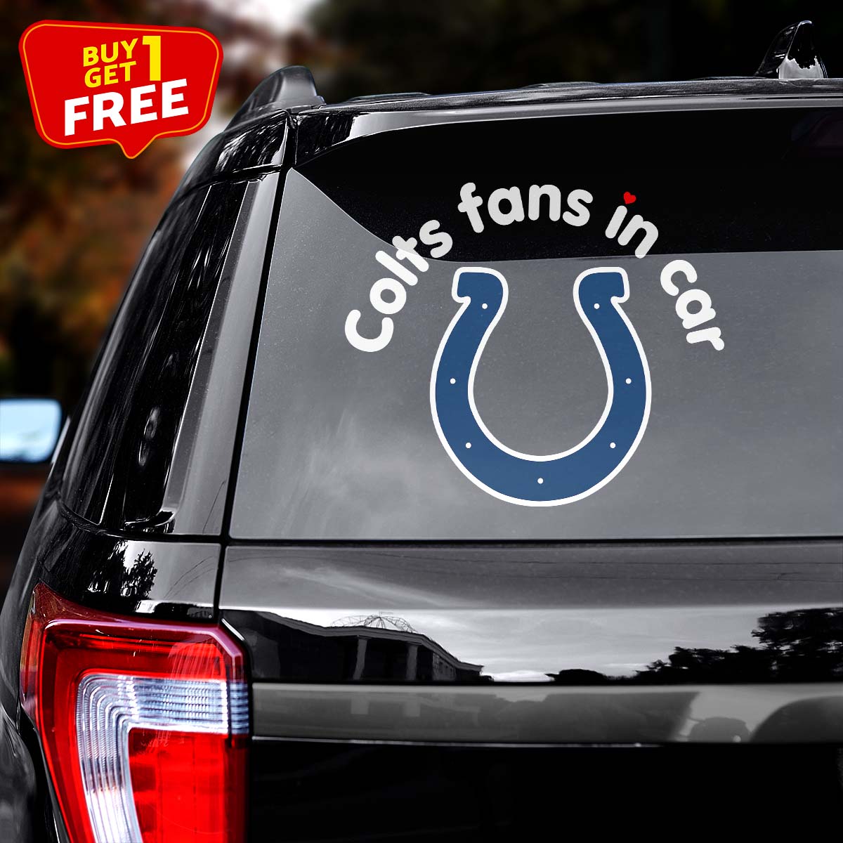 Indianapolis Colts Fan In Car Decal PT76330