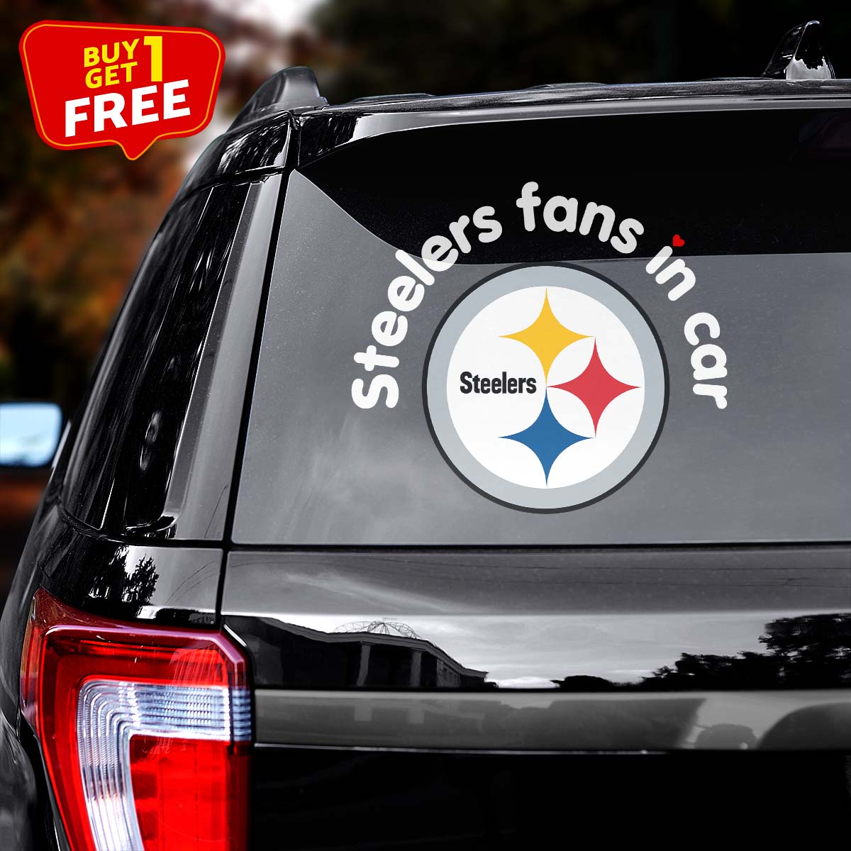 Pittsburgh Steelers Fan In Car Decal PT76343