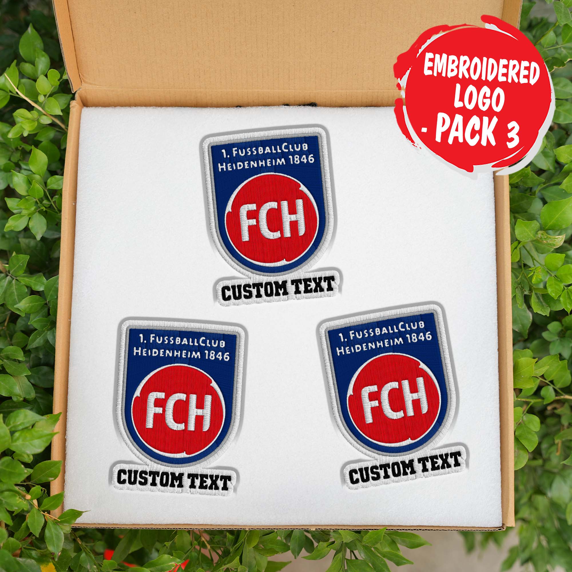 1. FC Heidenheim Customizable Fabric Patch PT76404