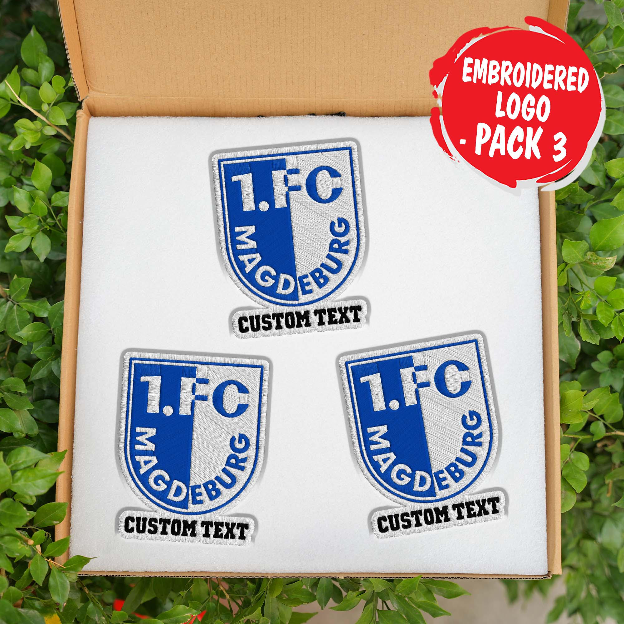 1. FC Magdeburg Customizable Fabric Patch PT76423