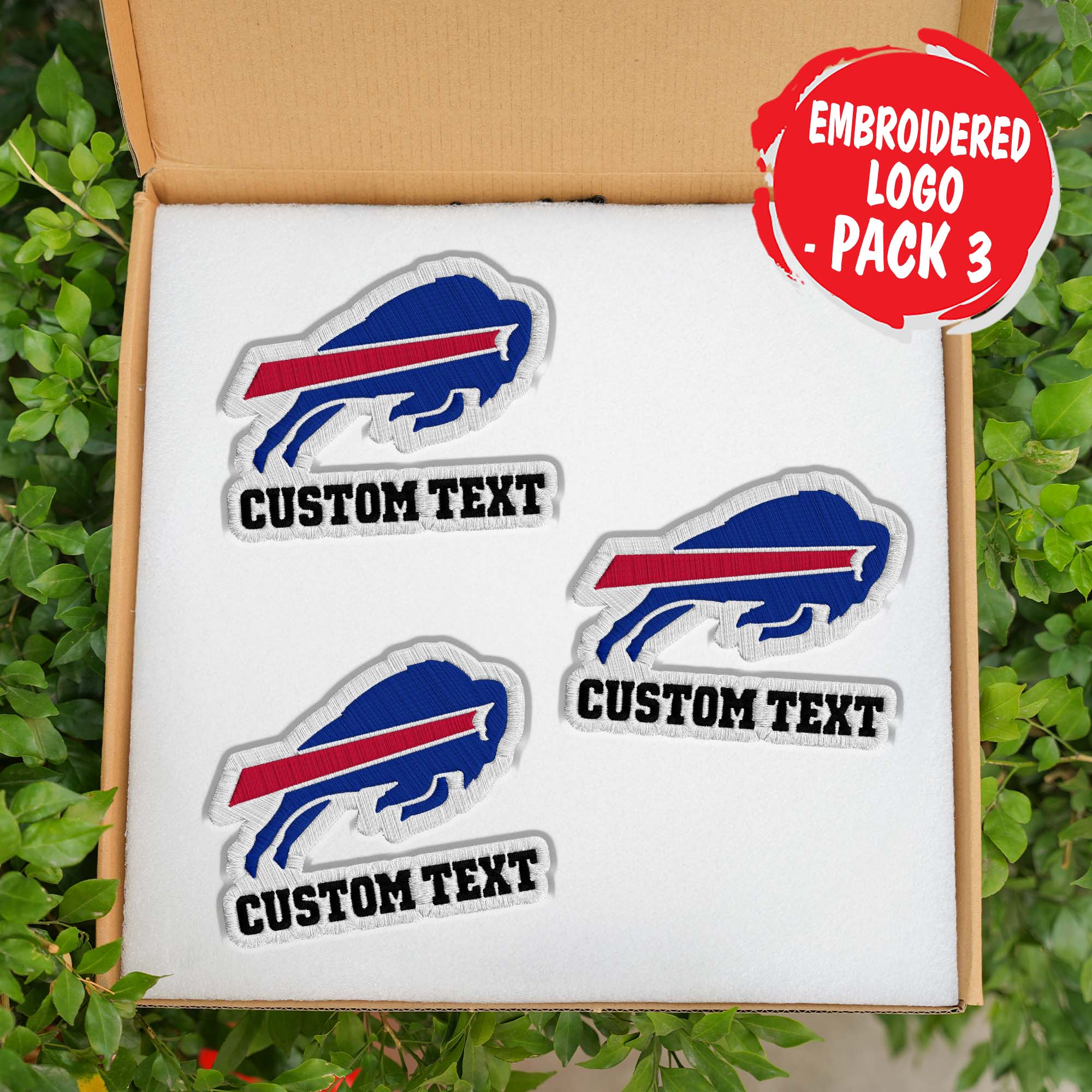 Buffalo Bills Customizable Fabric Patch PT76445