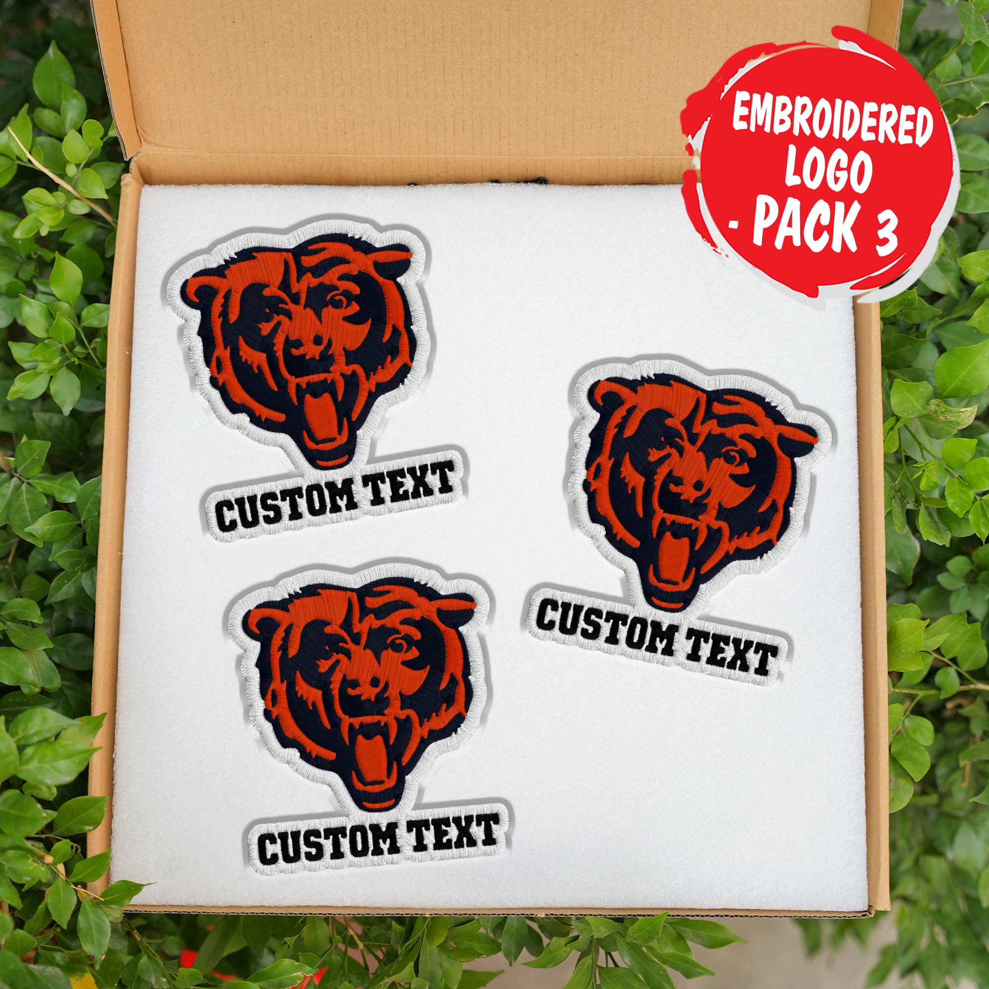 Chicago Bears Customizable Fabric Patch PT76447