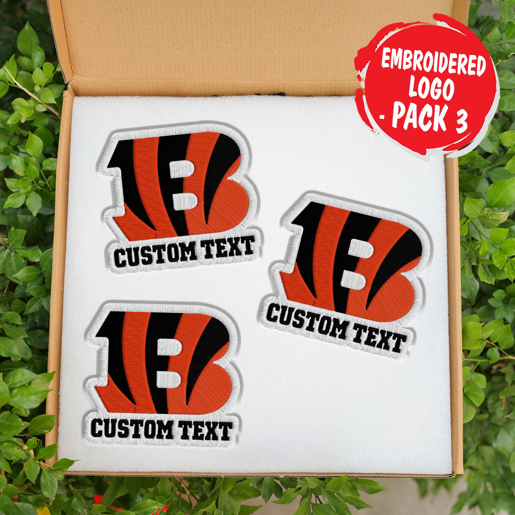 Cincinnati Bengals Customizable Fabric Patch PT76448