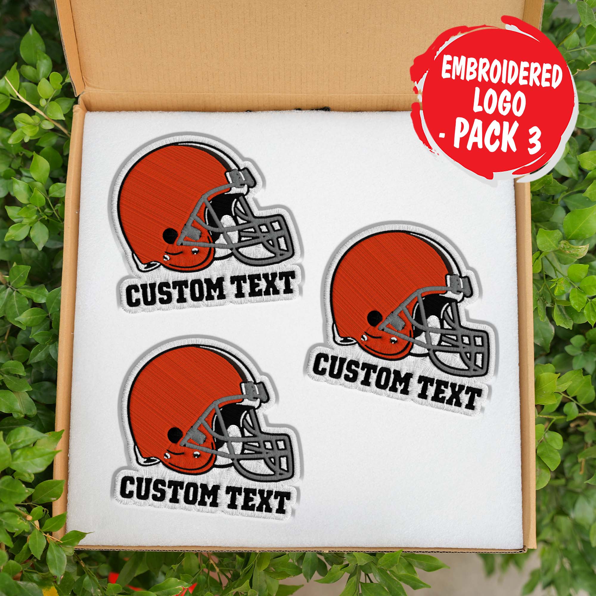 Cleveland Browns Customizable Fabric Patch PT76449