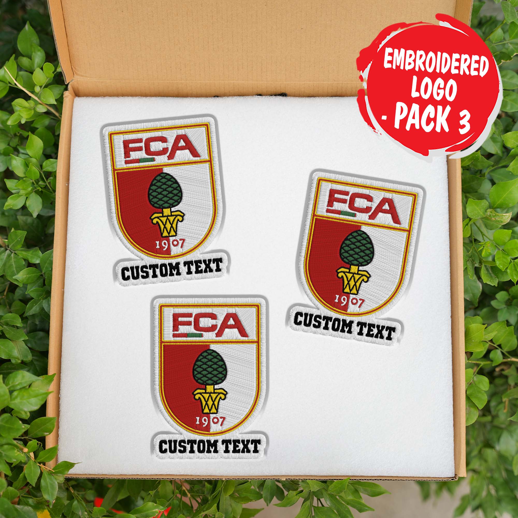 FC Augsburg Customizable Fabric Patch PT76412