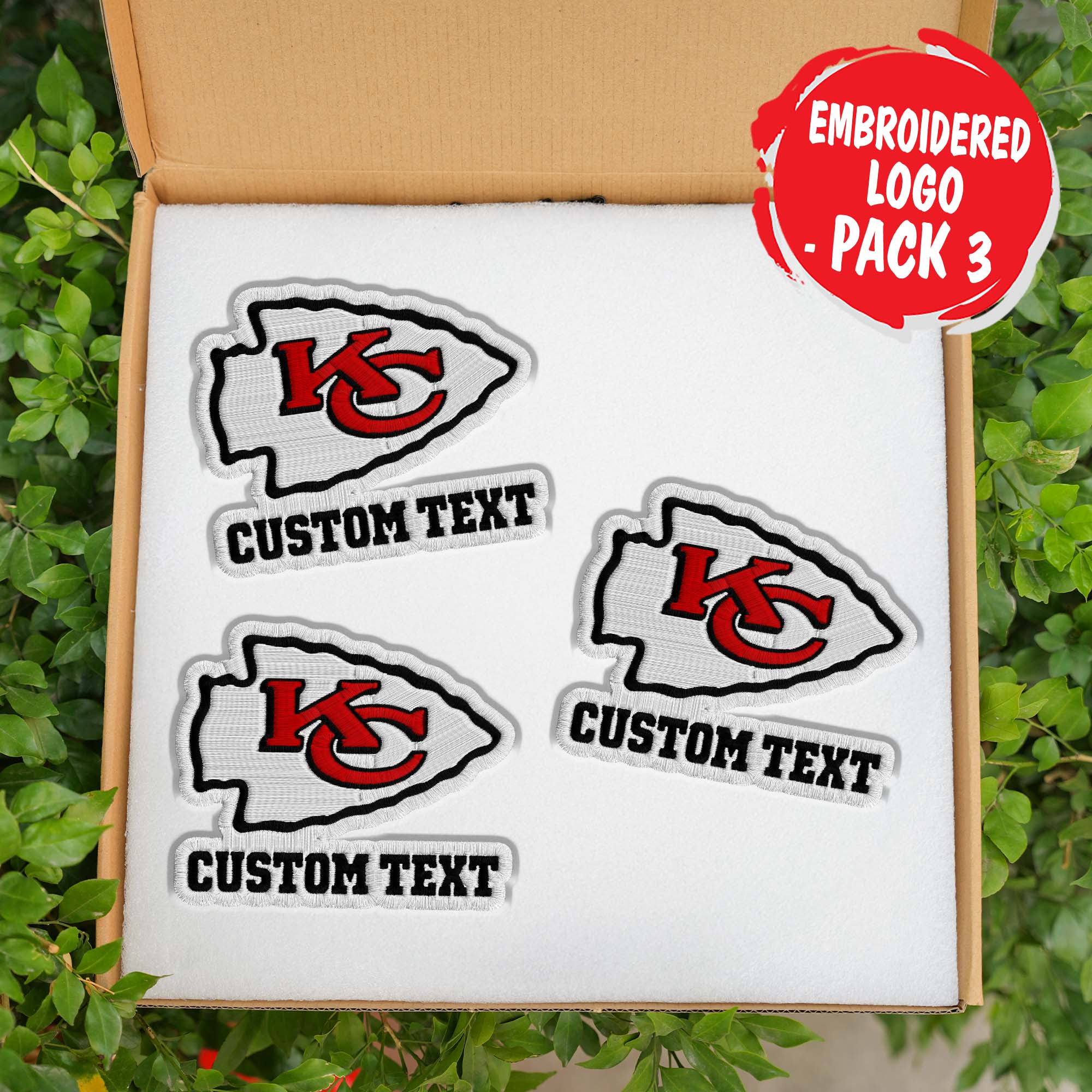 Kansas City Chiefs Customizable Fabric Patch PT76457