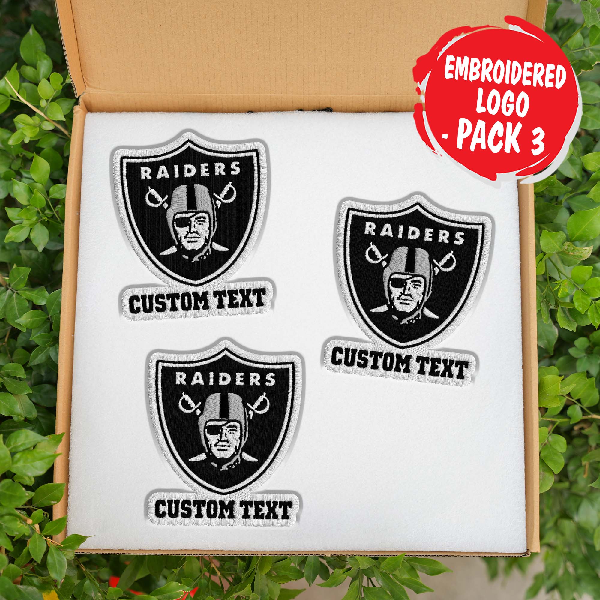 Las Vegas Raiders Customizable Fabric Patch PT76458