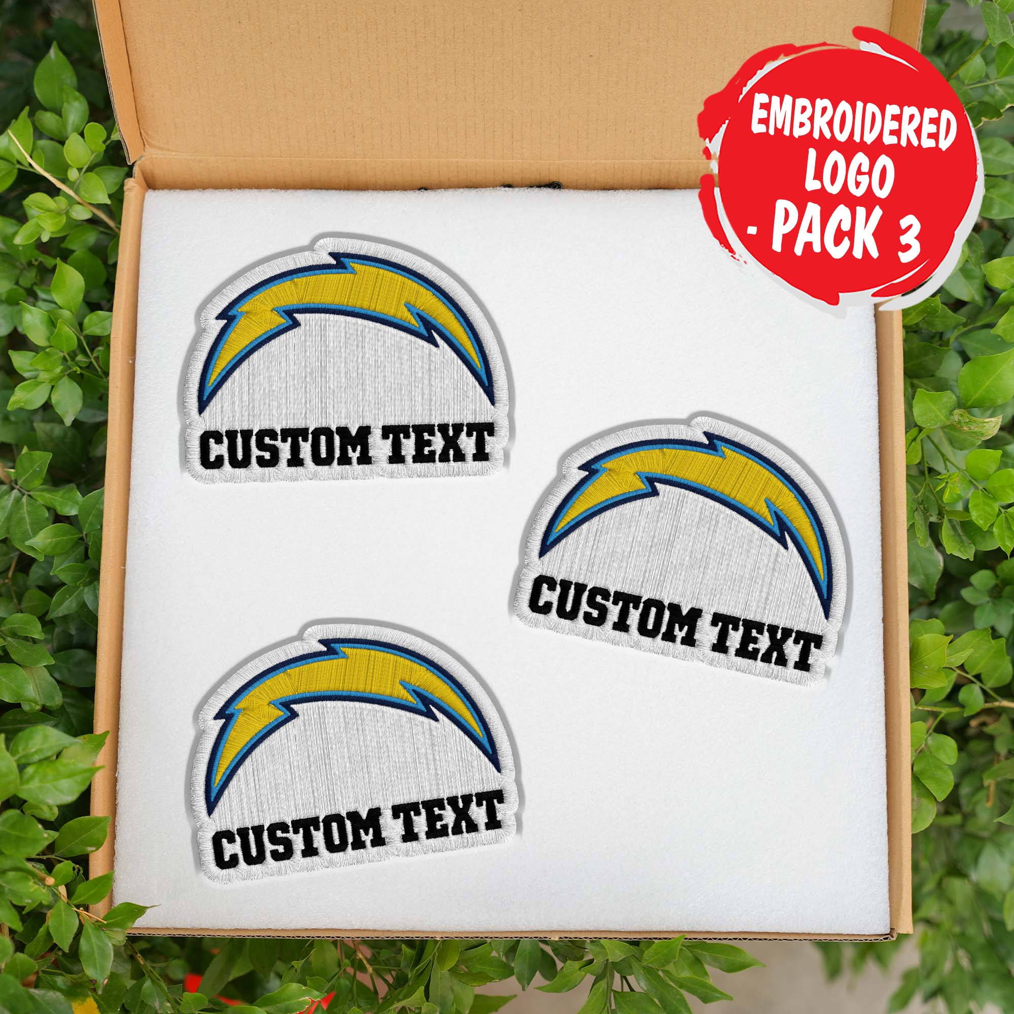 Los Angeles Chargers Customizable Fabric Patch PT76459