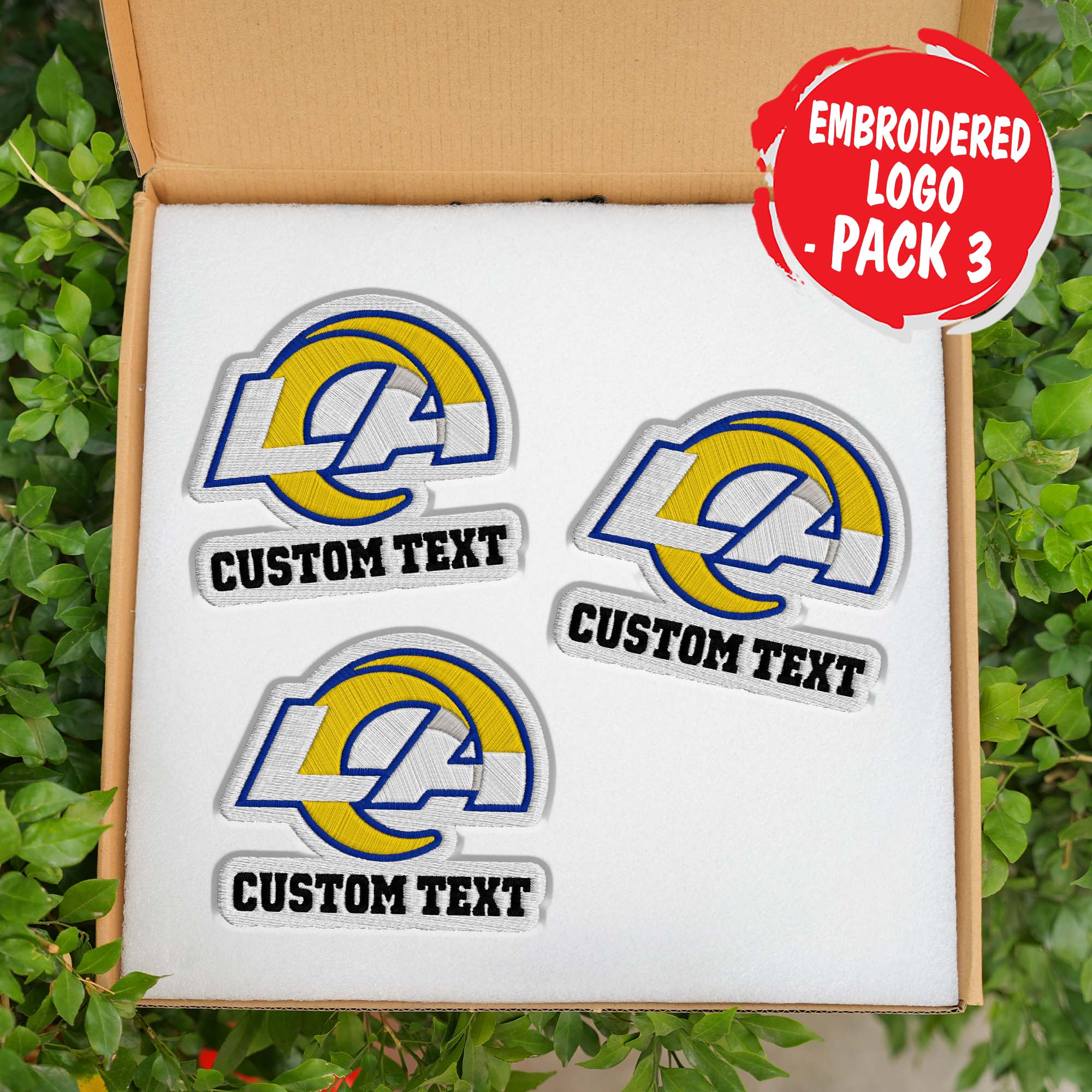 Los Angeles Rams Customizable Fabric Patch PT76460